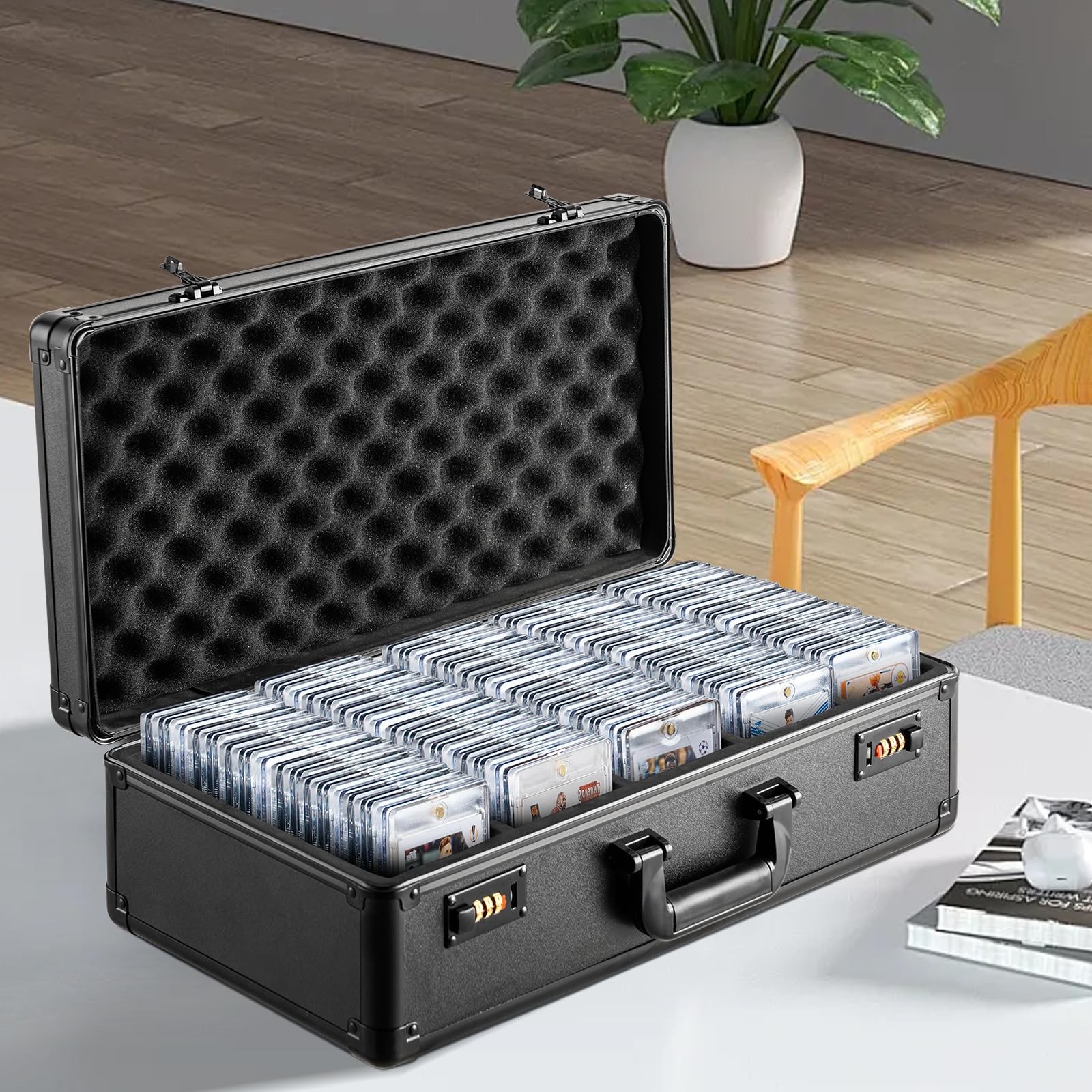High Capacity Graded Card Storage Case for PSA BGS SGC with Lockable Security