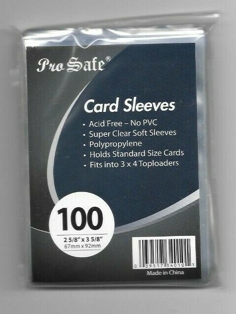 500 TOP LOAD SUPER CLEAR SOFT SLEEVES CARD SLEEVES ACID FREE NO PVC FREE SHIPPIN