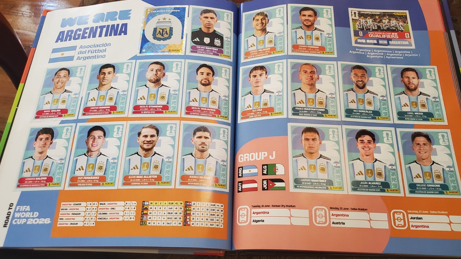 Panini World Cup 2026 Album Complete Hardcover. Album Tapa Dura Lleno.