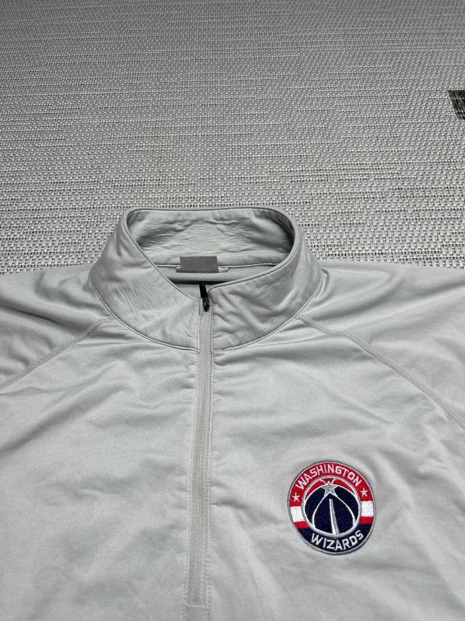 Washington Wizards Sweater Mens Xl Levelwear Gray Nba Quarter Zip *