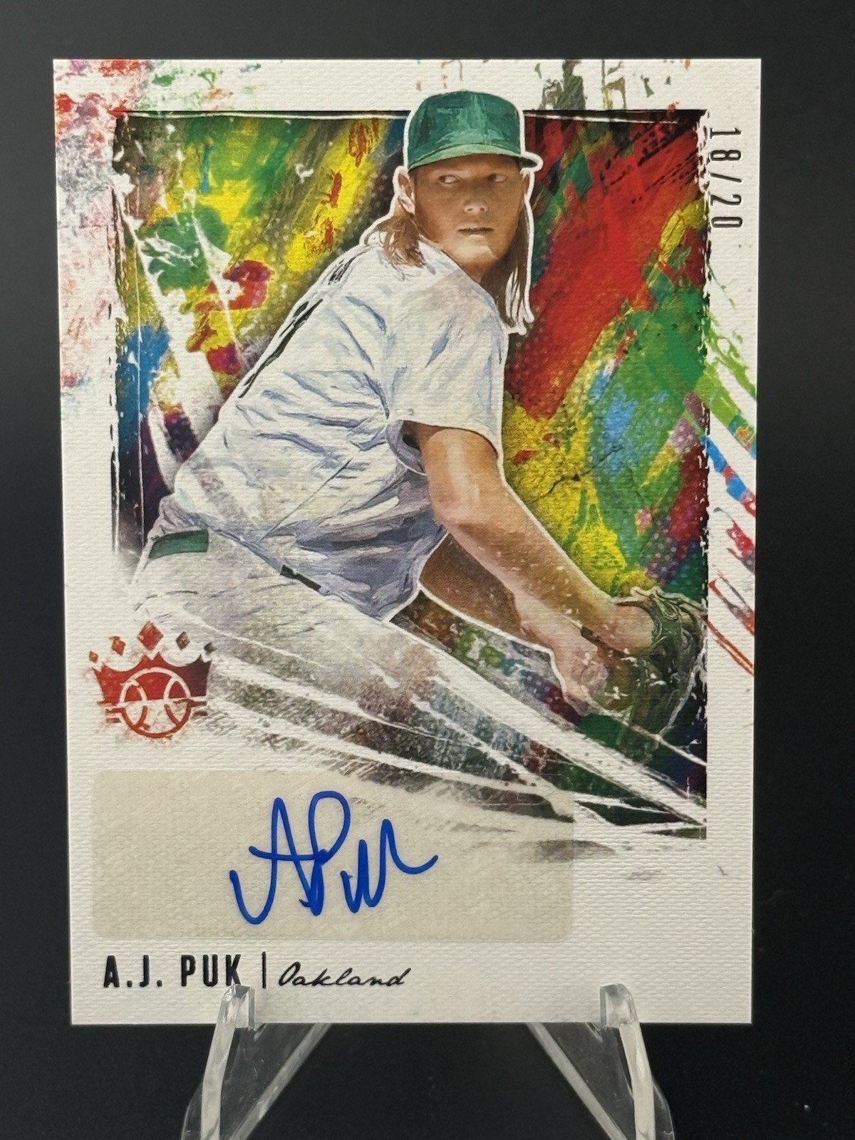 2020 Panini Diamond Kings DK Signatures FOTL Purple SN /20 AJ Puk #DKS-AP Auto