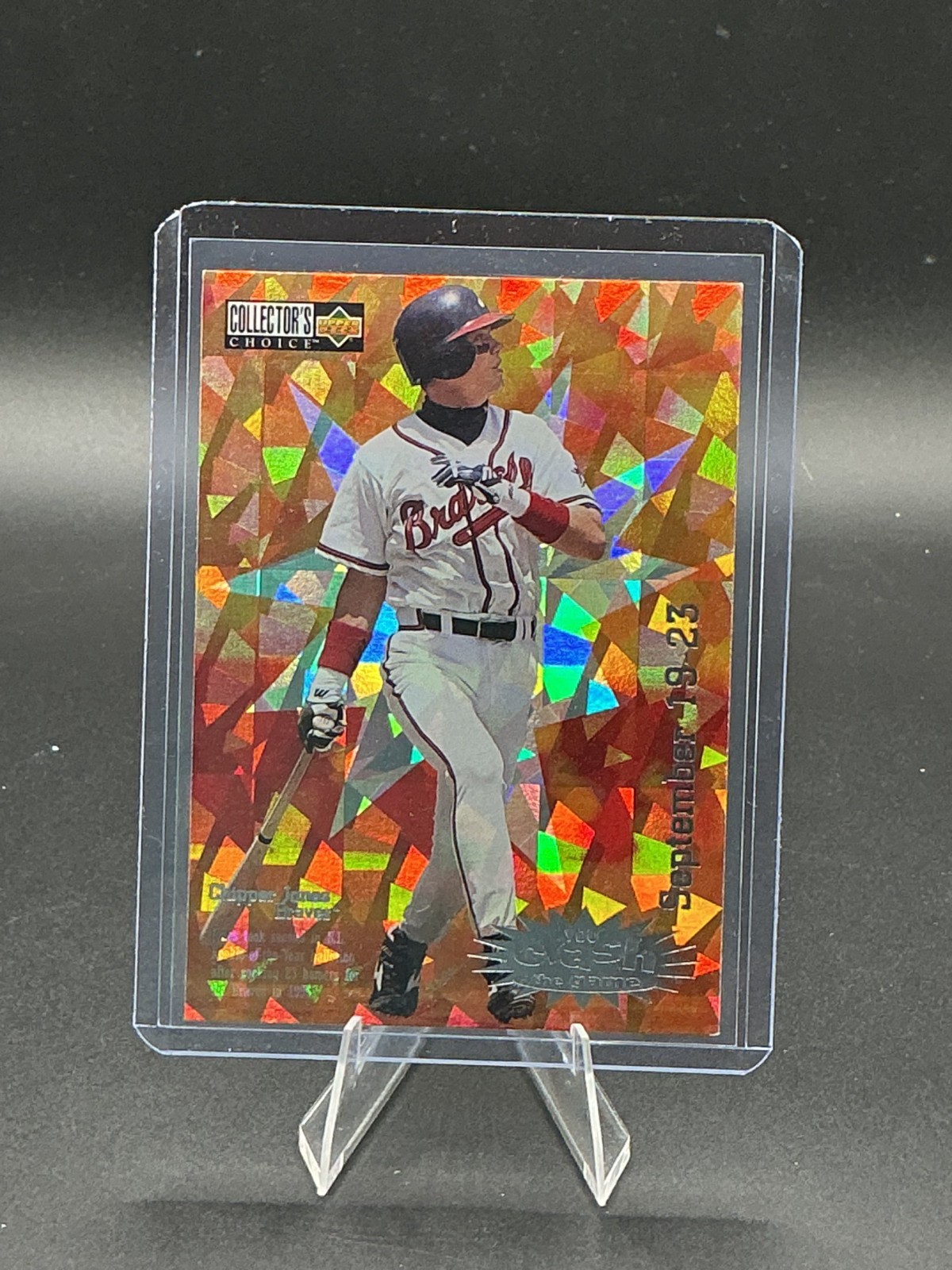 1996 Upper Deck – You Crash the Game Chipper Jones #CG1 September 19-23