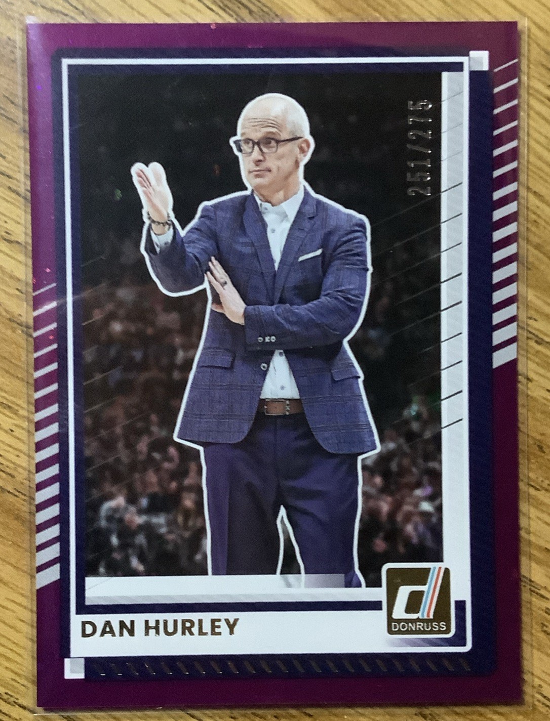 2025/26 Panini Donruss Basketball Dan Hurley Purple /275 UCON HUSKIES!!