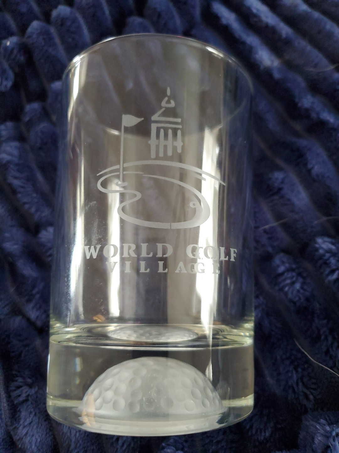 4x World Golf Village Bar Drink 3D Golf Ball Base Etched