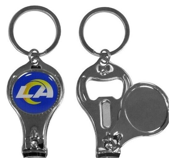 Los Angeles Rams Nail Care/Bottle Opener Key Chain License By Siskiyou Gifts
