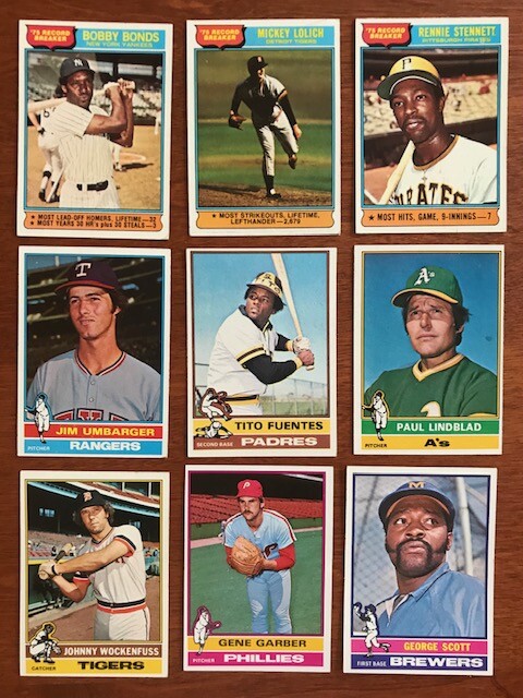 1976 TOPPS BASEBALL Pick your own Commons (4/$1) and Stars and Traded cards