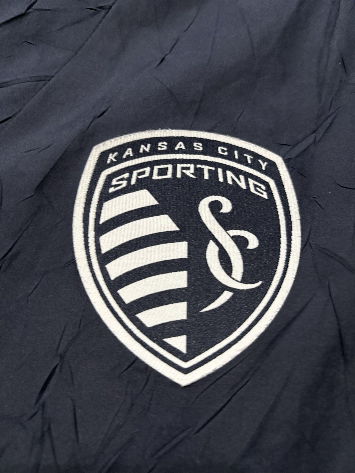 Adidas Sporting Kansas City Soccer Full Zip Windbreaker. Mens L. See Details!