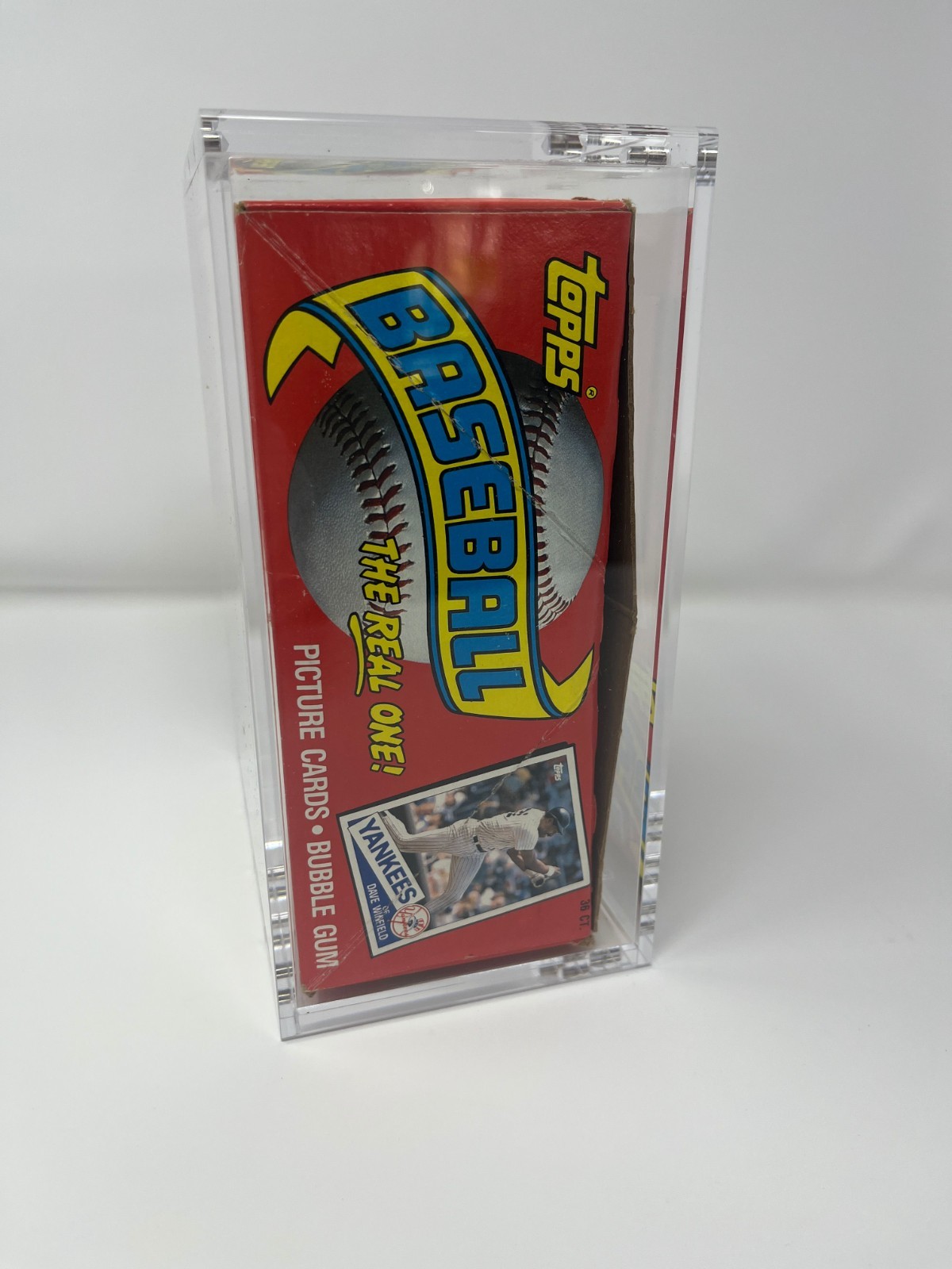Premium Acrylic Display Case Magnetic Lid FITS 1985 Topps Baseball Wax Hobby Box