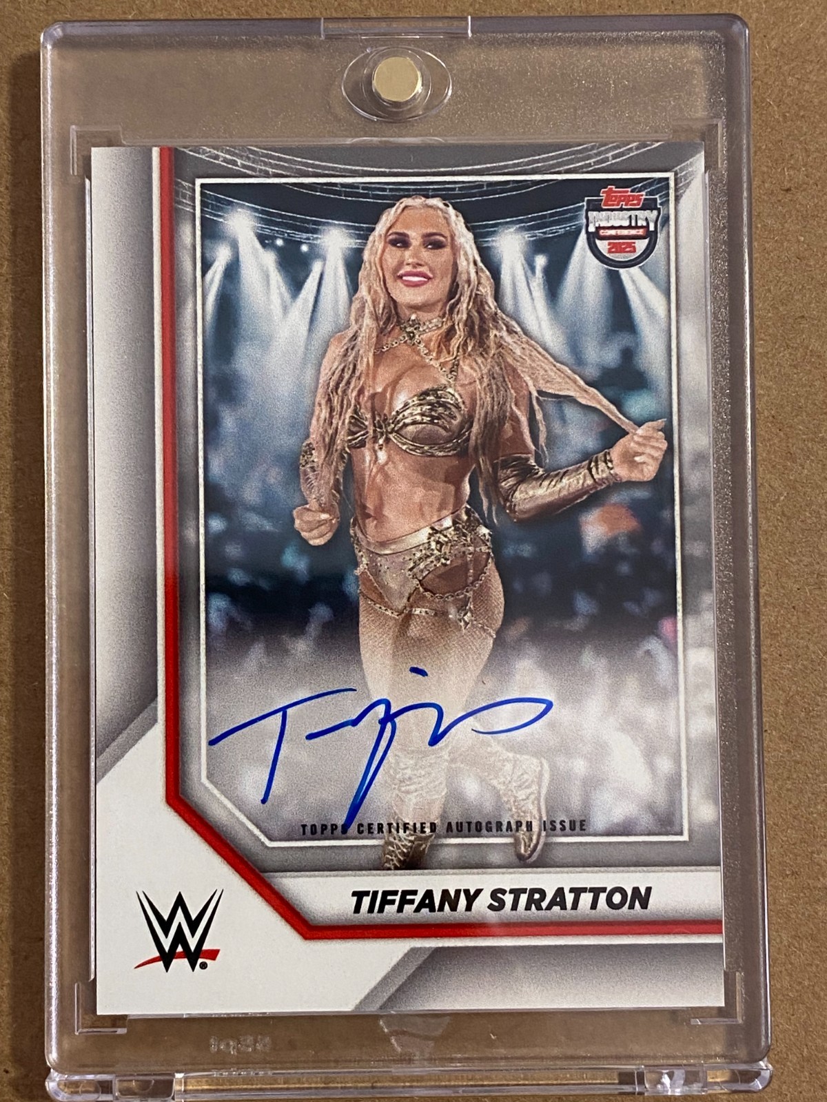 2025 Topps WWE Industry Conference AEA-TS Tiffany Stratton ON CARD Auto Fanatics