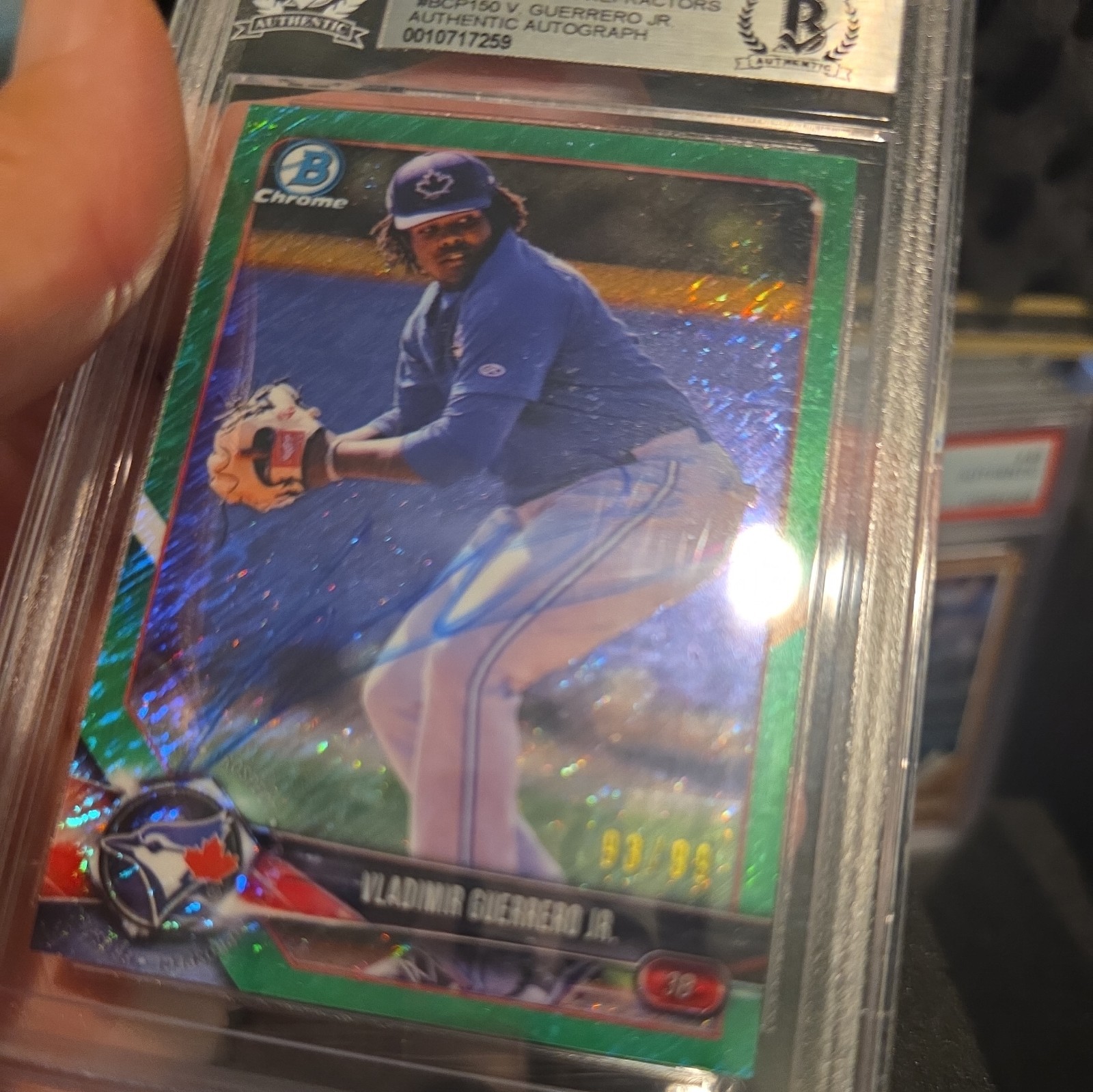 2018 Bowman Chrome Prospects Refractor Vladimir Guerrero Jr Autograph Beckett