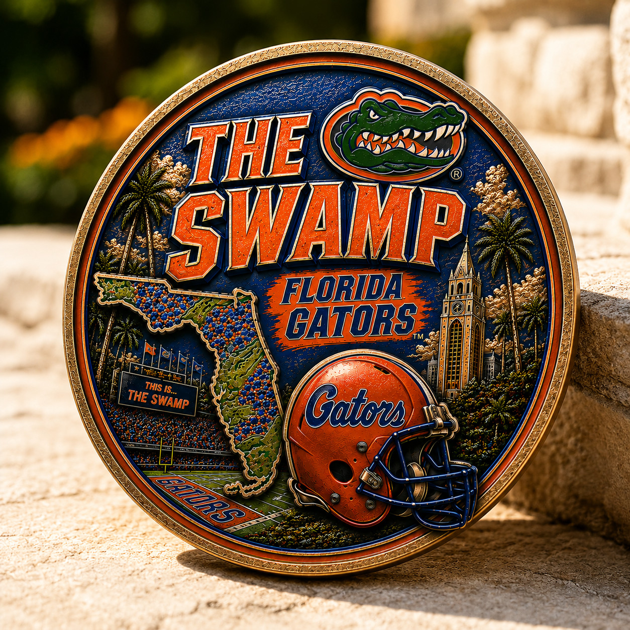 University of Florida Gators Commemorative Coin Gator Nation Fan Gift Souvenir