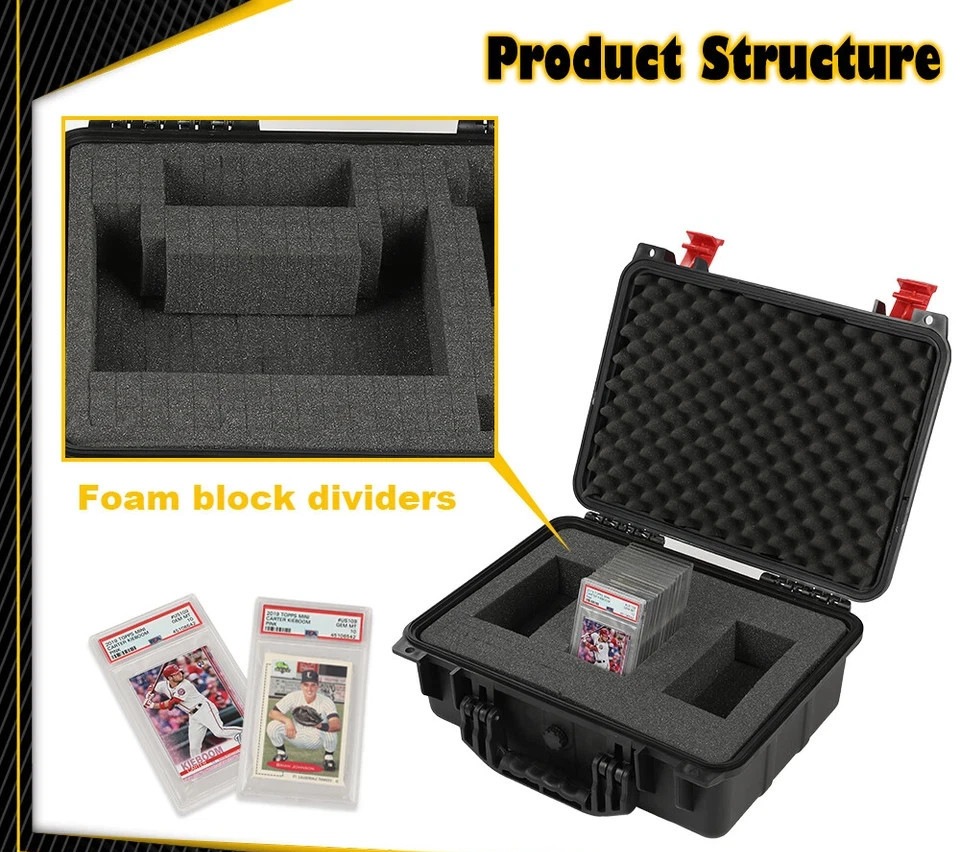 50CT 150CT Weatherproof Graded Card Storage Box Case Slab Holder & Protector New