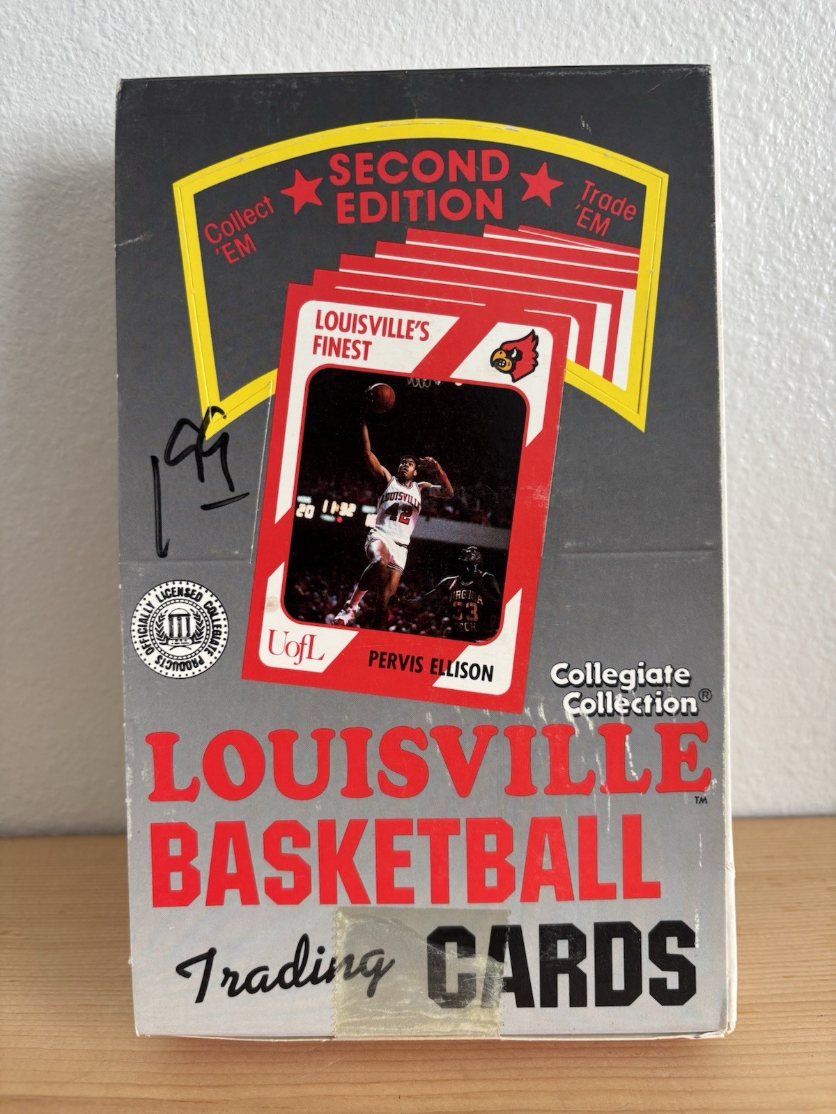 1989 LOUISVILLE BASKETBALL CARDS / 2nd Edition Box of Sealed 36 PACKS /360 CARDS