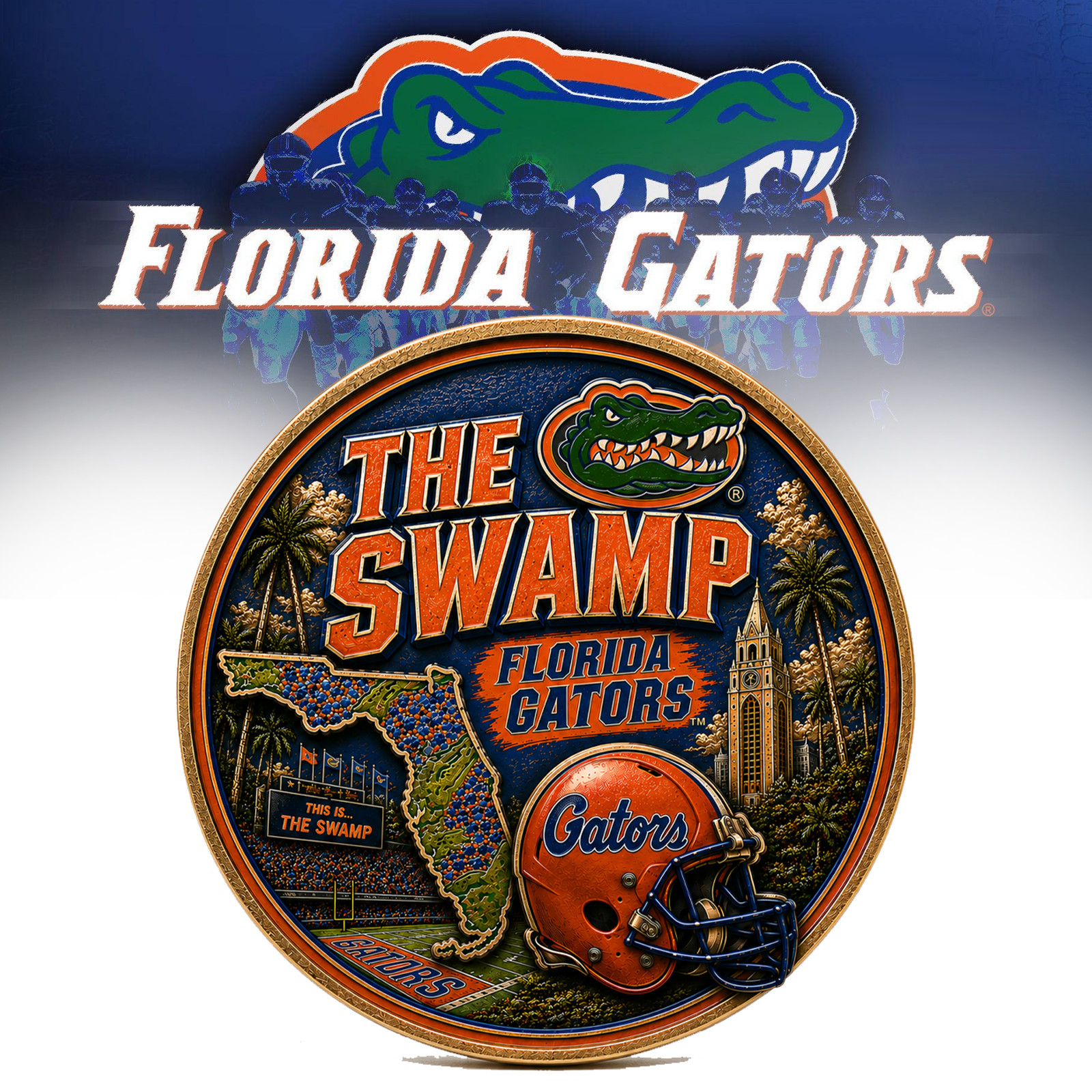 University of Florida Gators Commemorative Coin Gator Nation Fan Gift Souvenir