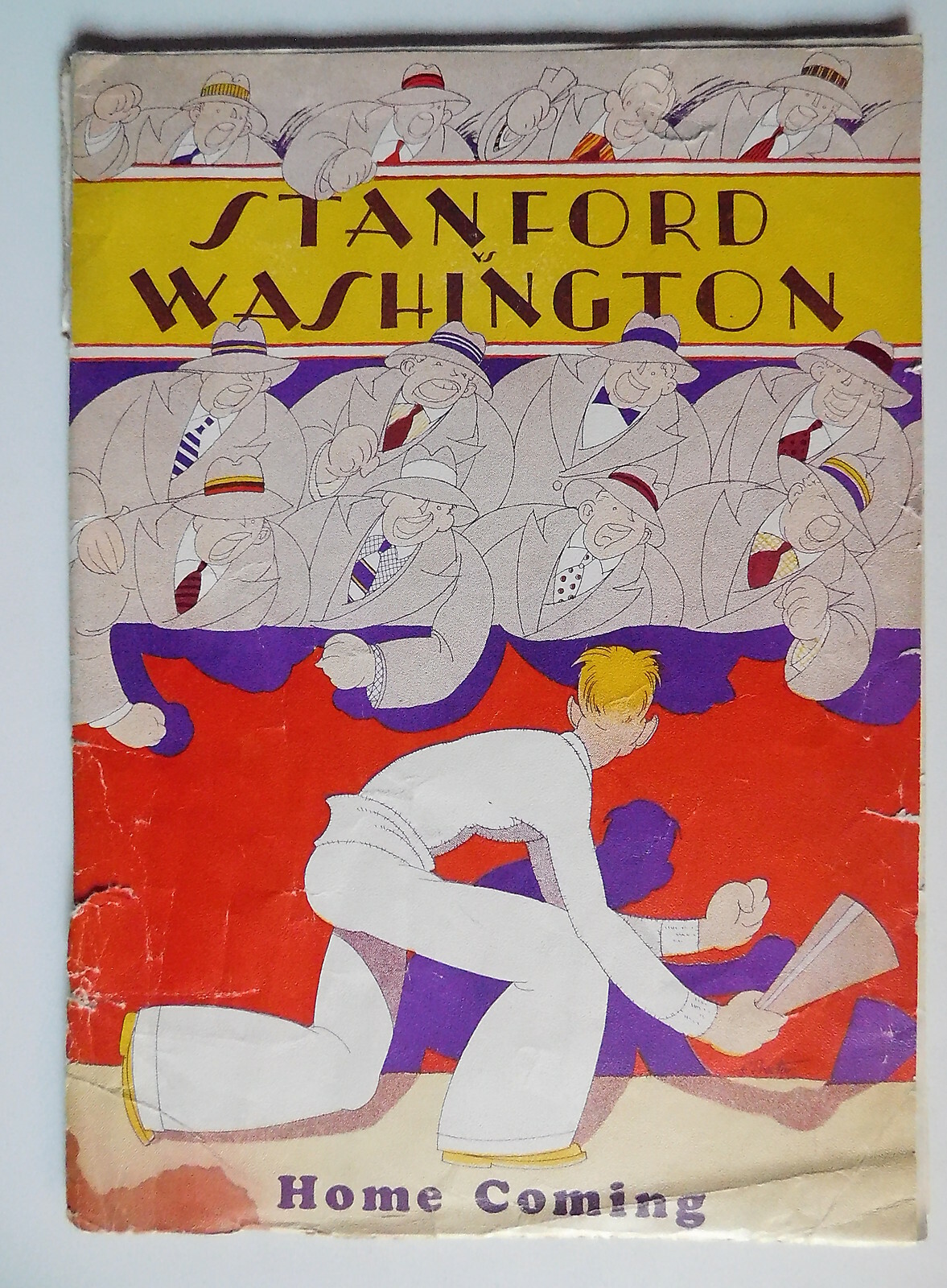 1927 Football Stanford vs Washington Pop vs Baggy Brix Hoffman Rothert Hyland