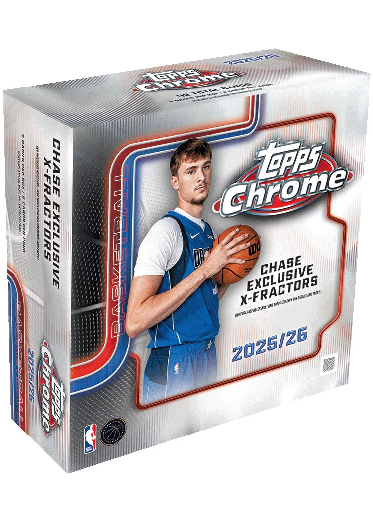 2025/26 Topps Chrome NBA Mega Box (42 Cards) Factory Sealed New In Stock