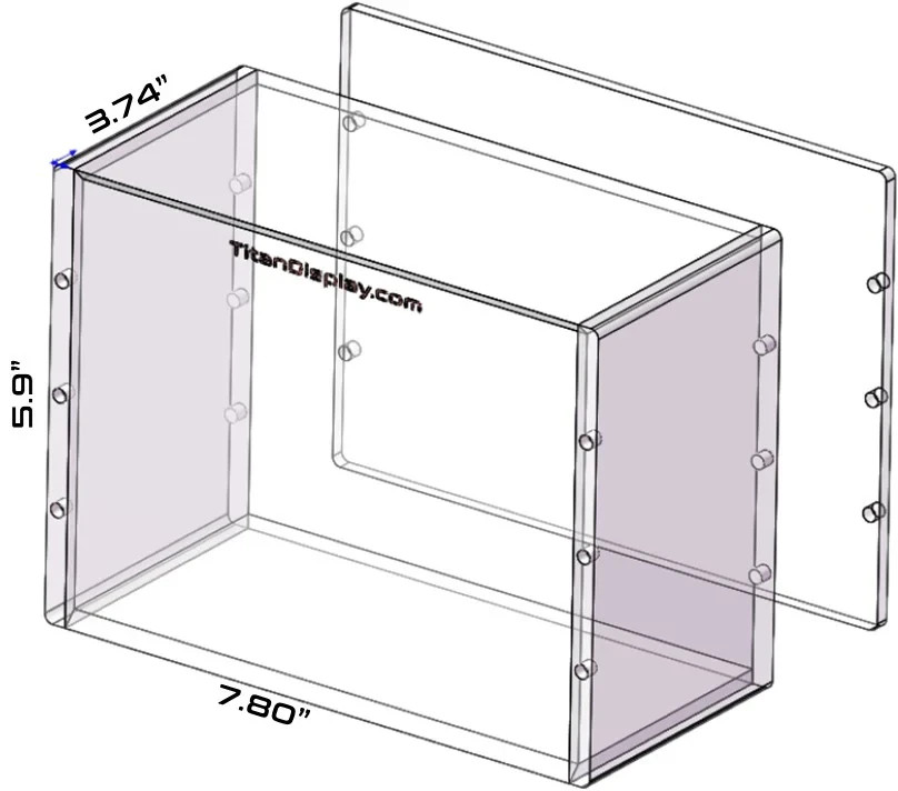 Acrylic Display Case Magnetic Lid FITS Magic MTG Final Fantasy GIFT BUNDLE Box