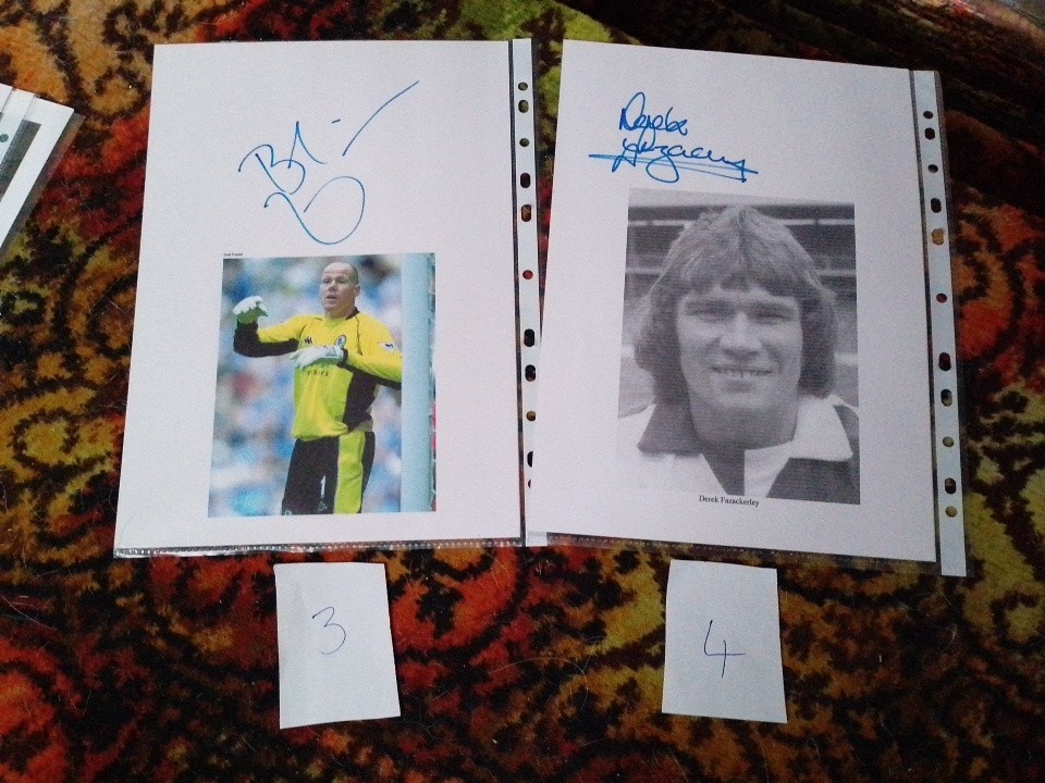 Blackburn Rovers Ex Player’s Signed Pictures £6 Each