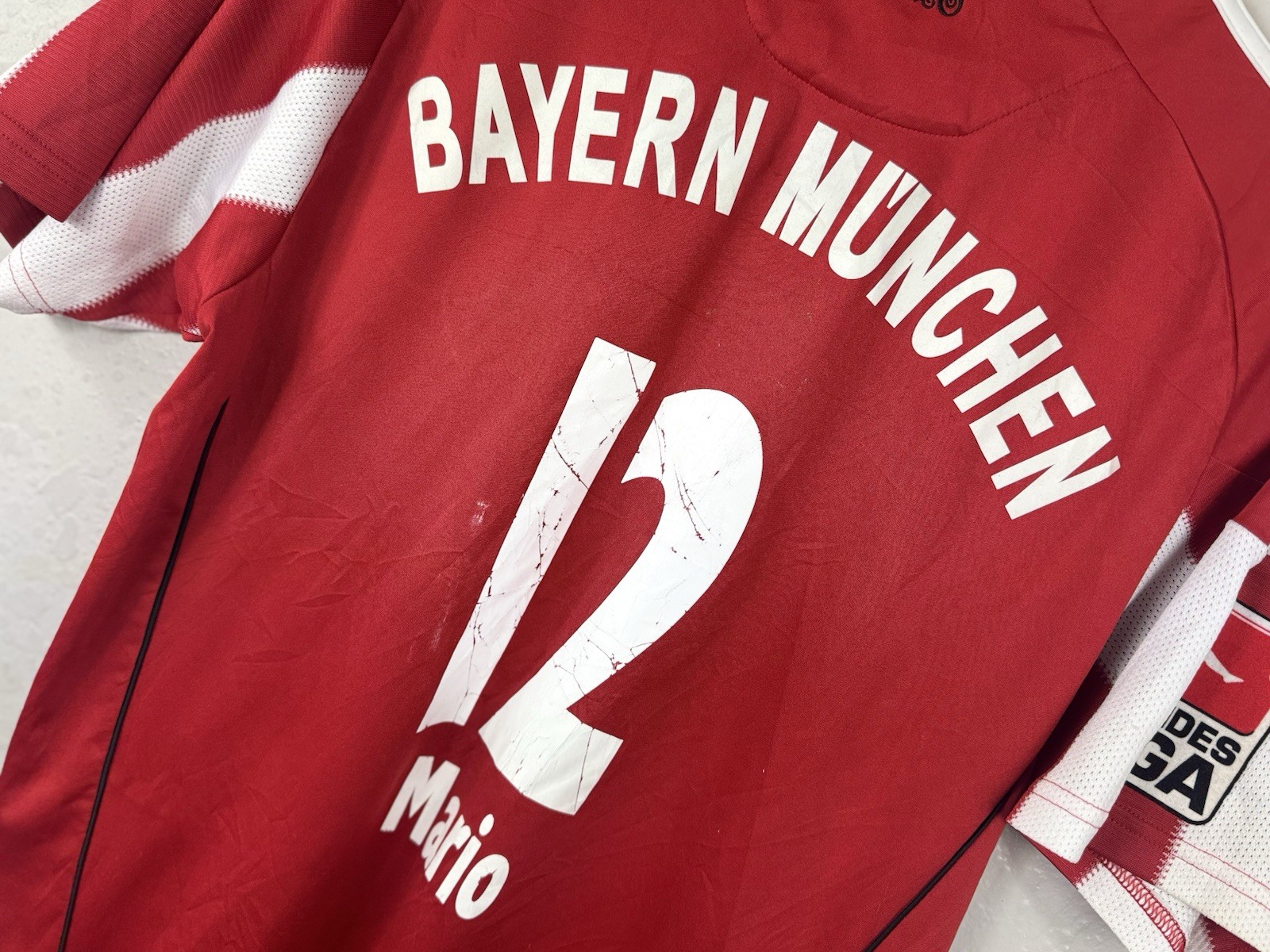 Bayern Munich 2010/11 Home Football Shirt Jersey Adidas Gomez #12 Sz 15/16 Years