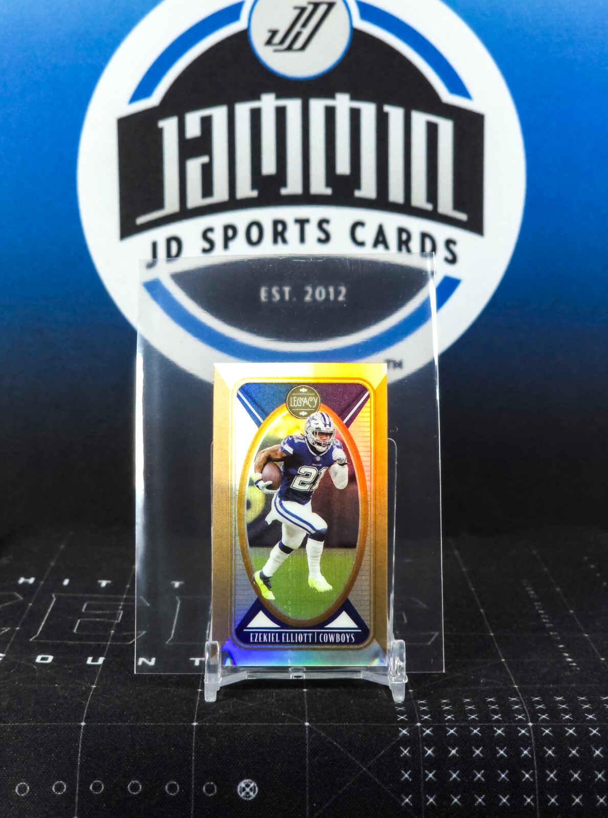 2022 Panini Legacy Premium Edition Mini #25 Ezekiel Elliott SP 14/75 Cowboys