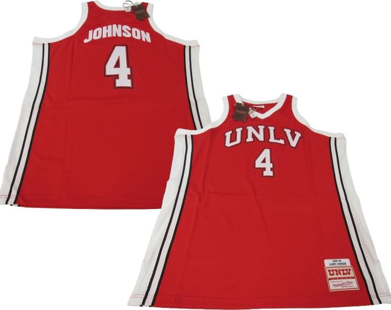 New Larry Johnson #4 UNLV Rebels Men Big & Tall Mitchell & Ness Swingman Jersey
