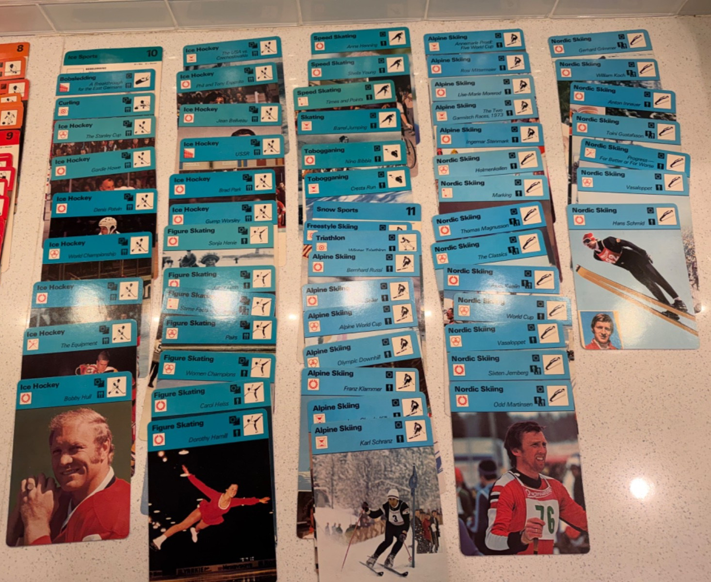 HUGE 1977-78 Sportscaster Cards – Dividers – Booklets ASSORTED 550+ piece Lot
