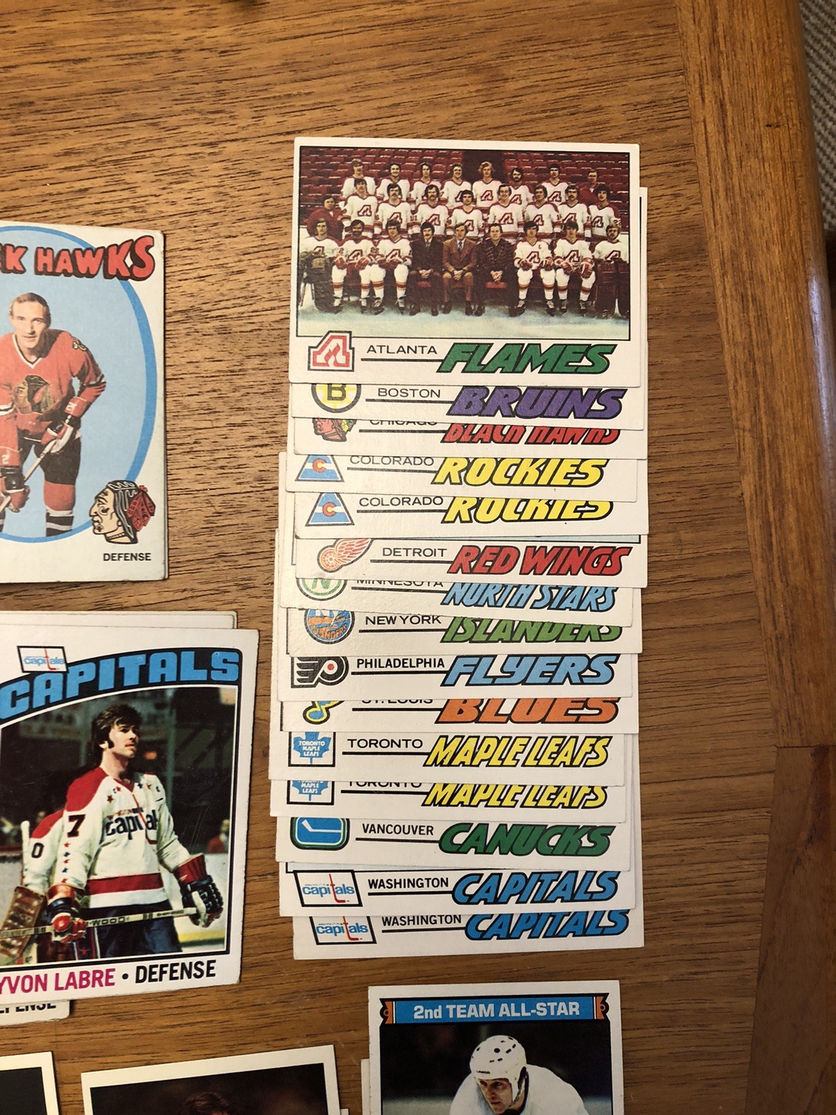 (544) 1971-80 Topps Hockey Cards Lot Dupes VG to EX Hull Clarke Mahovlich Hodge