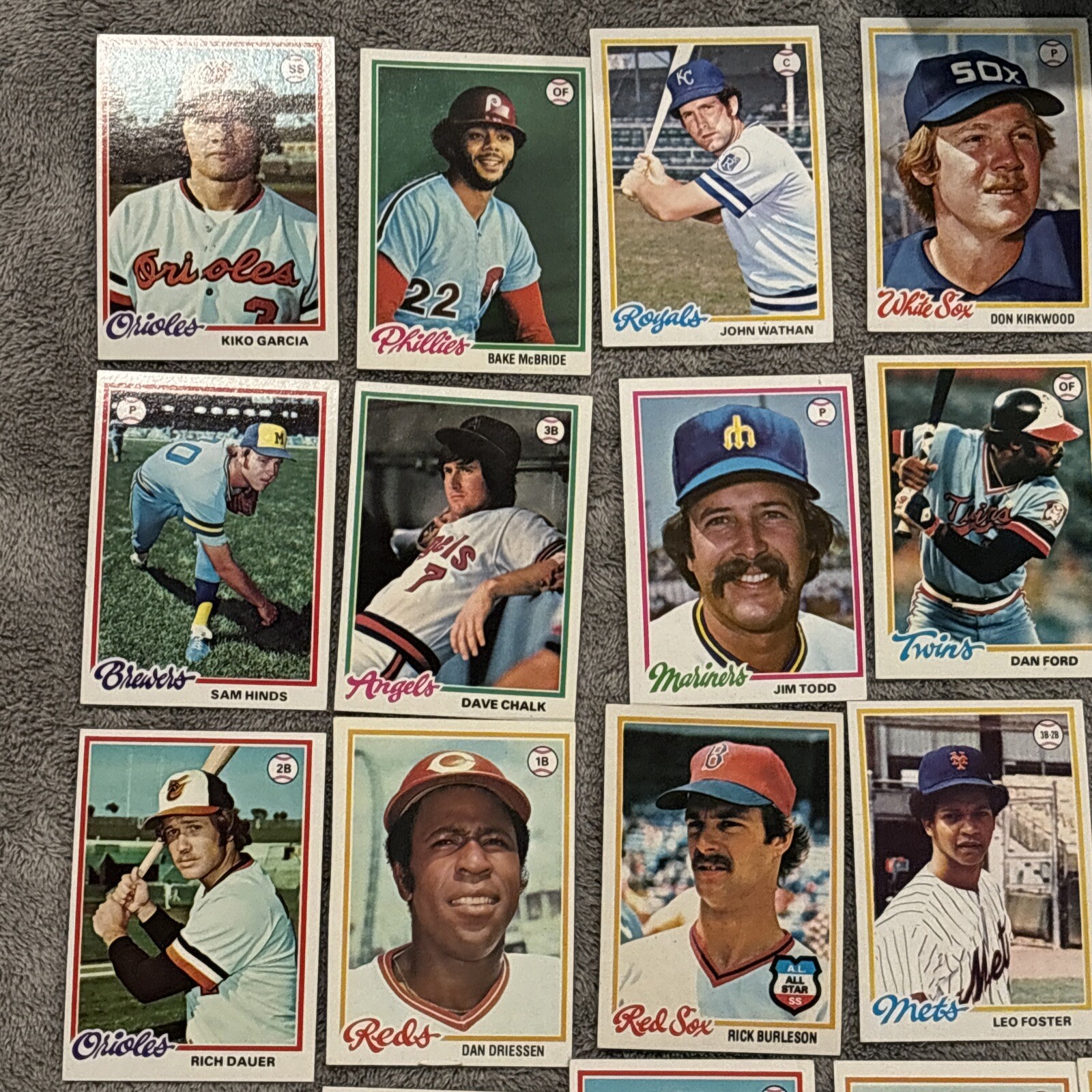 1978 Topps Baseball Card Singles #176-350 U Pick