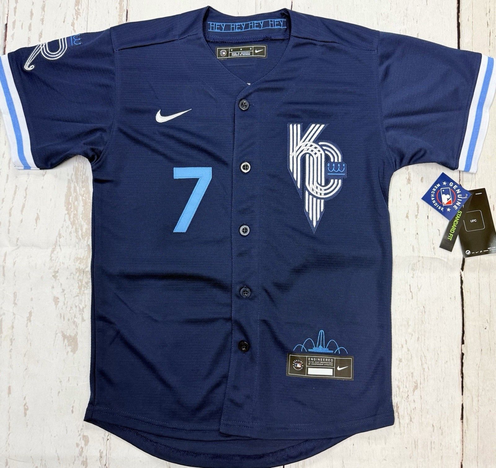 YOUTH Bobby Witt Jr Jersey Kids Kansas City Royals City Connect (LARGE)