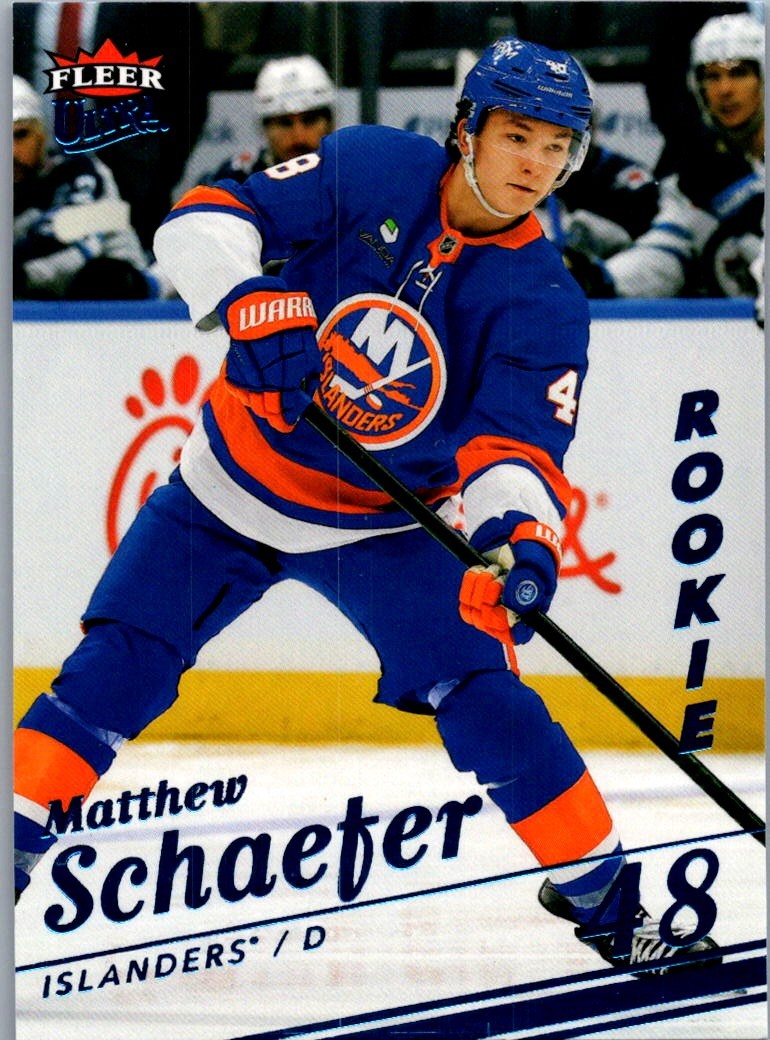 2025-26 Fleer Ultra #164 Matthew Schaefer Ice #/100