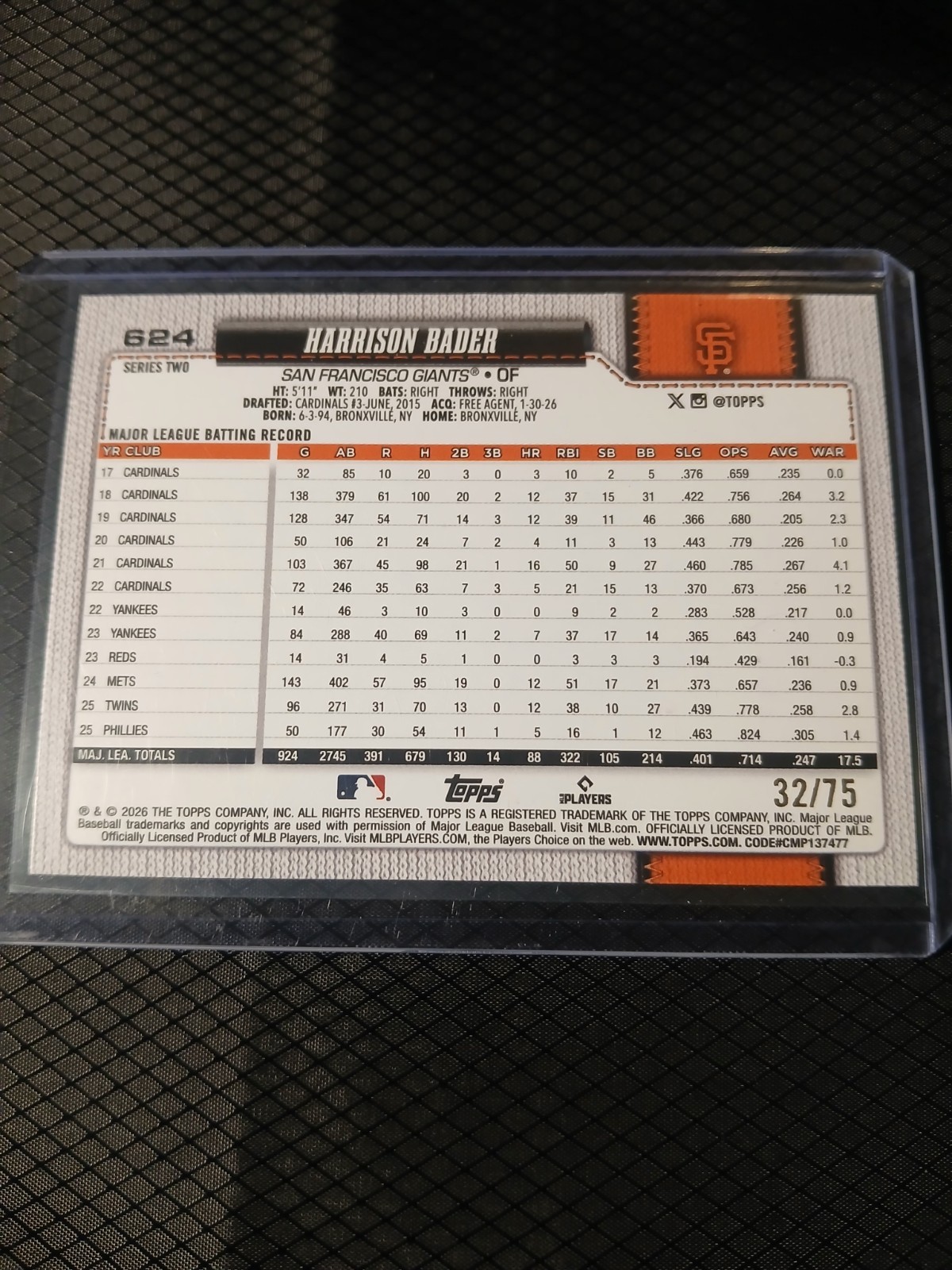 2020 OHTANI/2023 WEMBY ROOKIE/2026 TOPPS CHROME NOAH CAMERON /25..HARRISON BADER