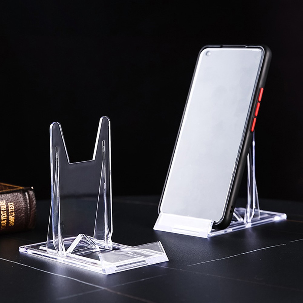 1-20PCS Clear Acrylic Plaque Display Adjustable Plastic Holder Stand For Tray