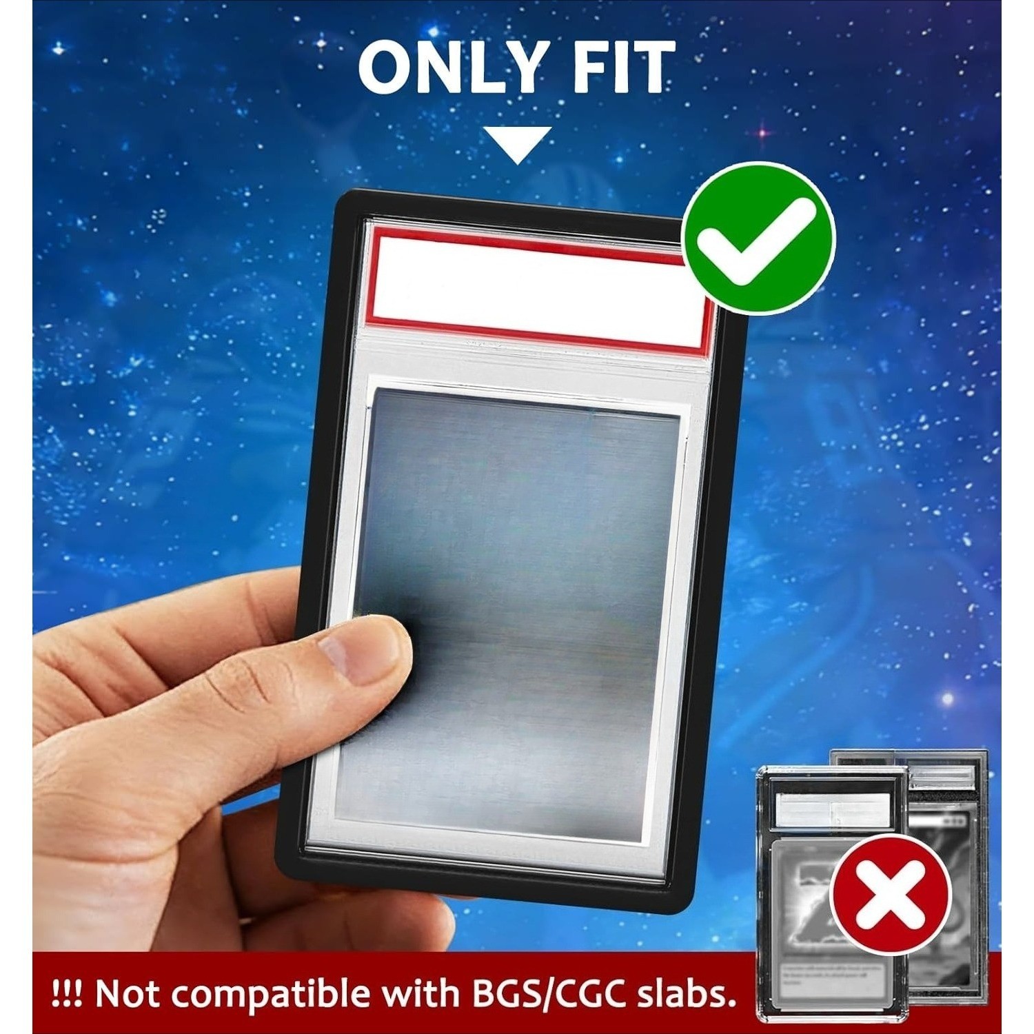 12-Pack Soft Silicone Bumper Guard Slab Edge Protector Case For PSA Graded Cards
