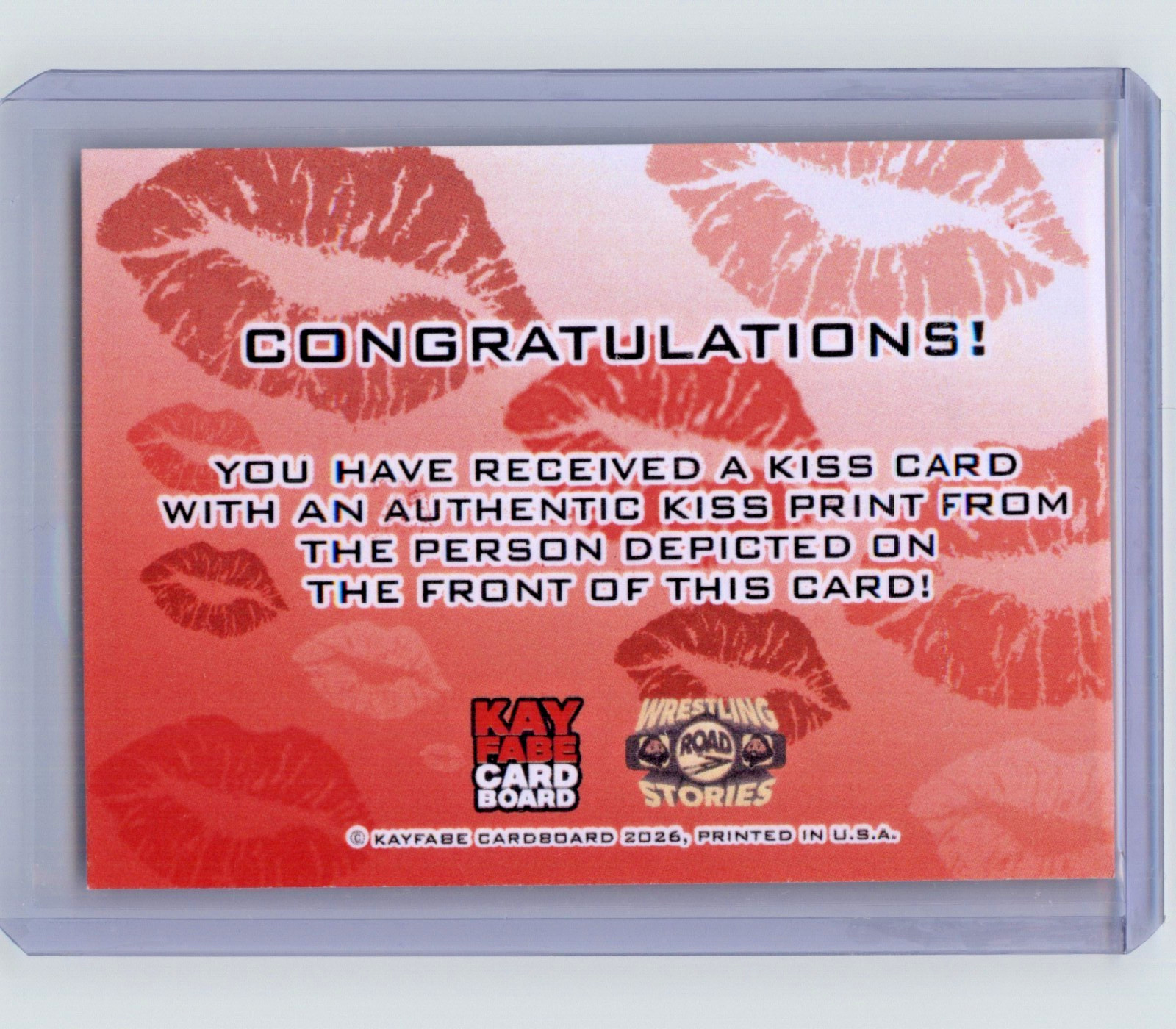 Tess Warren RC wrestling KISS CARD AUTO signed 1st ever card WWE AEW TNA NXT