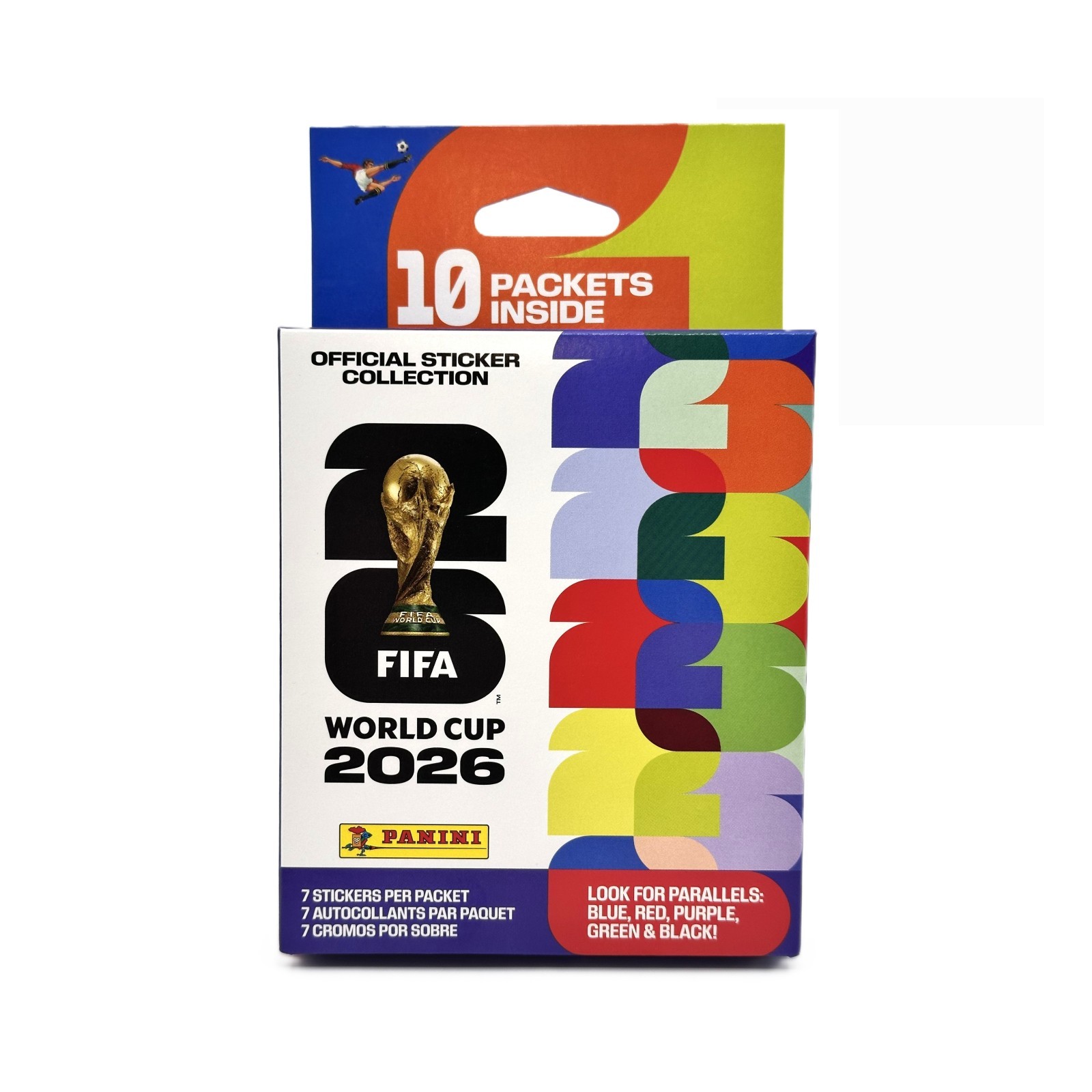 2026 Panini World Cup 10Ct Sticker Pk Hanger Box | 70 Stickers | Volume Discount