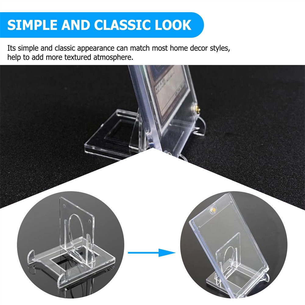 1-100 pcs Clear Acrylic Trading Card Stands Sports Cards Display Holder