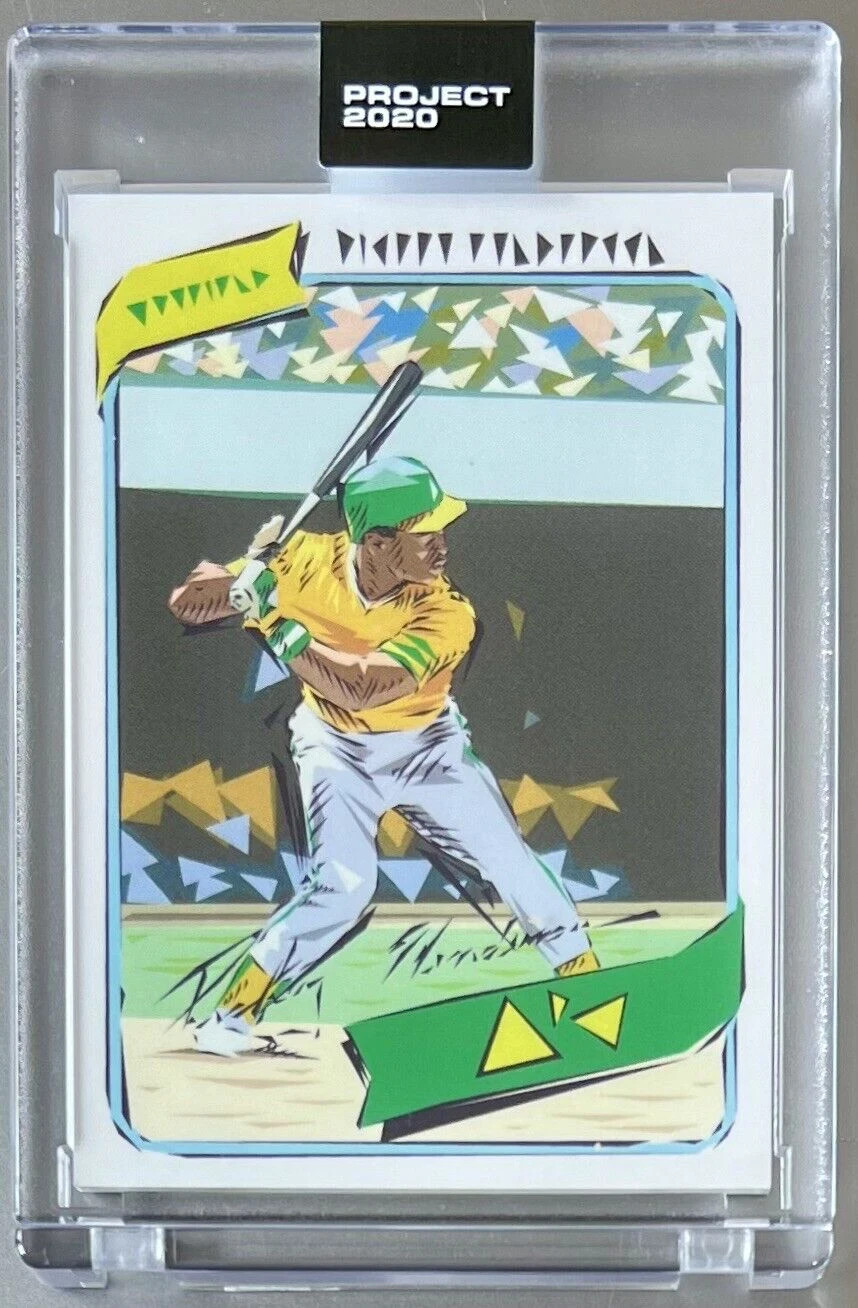 Rickey Henderson by Naturel #359 Topps Project 2020 – 1980 Topps Rookie Art