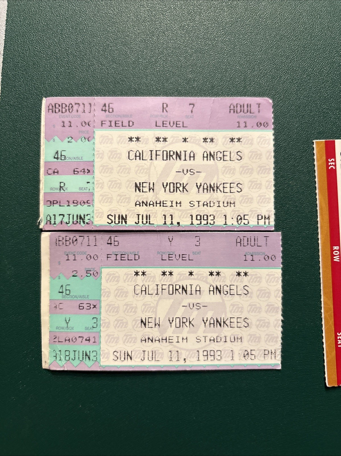 Mike Piazza 420th HR Angels ticket stub lot 2002 ALCS Gm 5 Adam Kennedy 3 HR