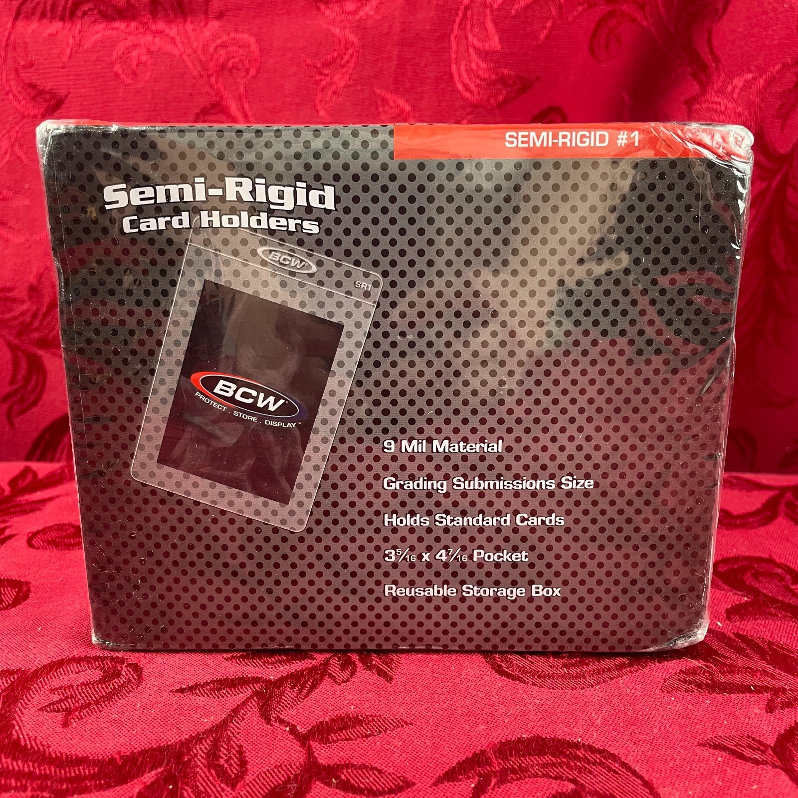 SEMI-RIGID CARD HOLDERS (BCW) 4 Packs of 50 Sleeves, BOX of 200 Total