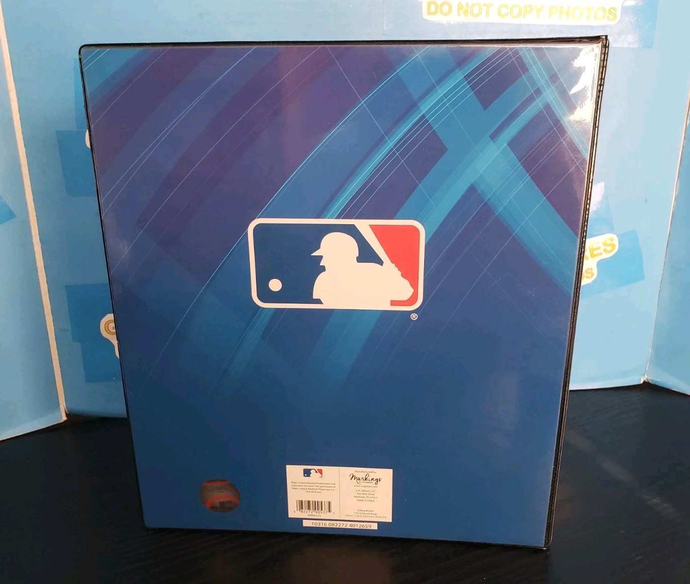 LOT OF 2 MLB CHICAGO CUBS 1-INCH 3-RING BINDER Markings Gibson School Collecting