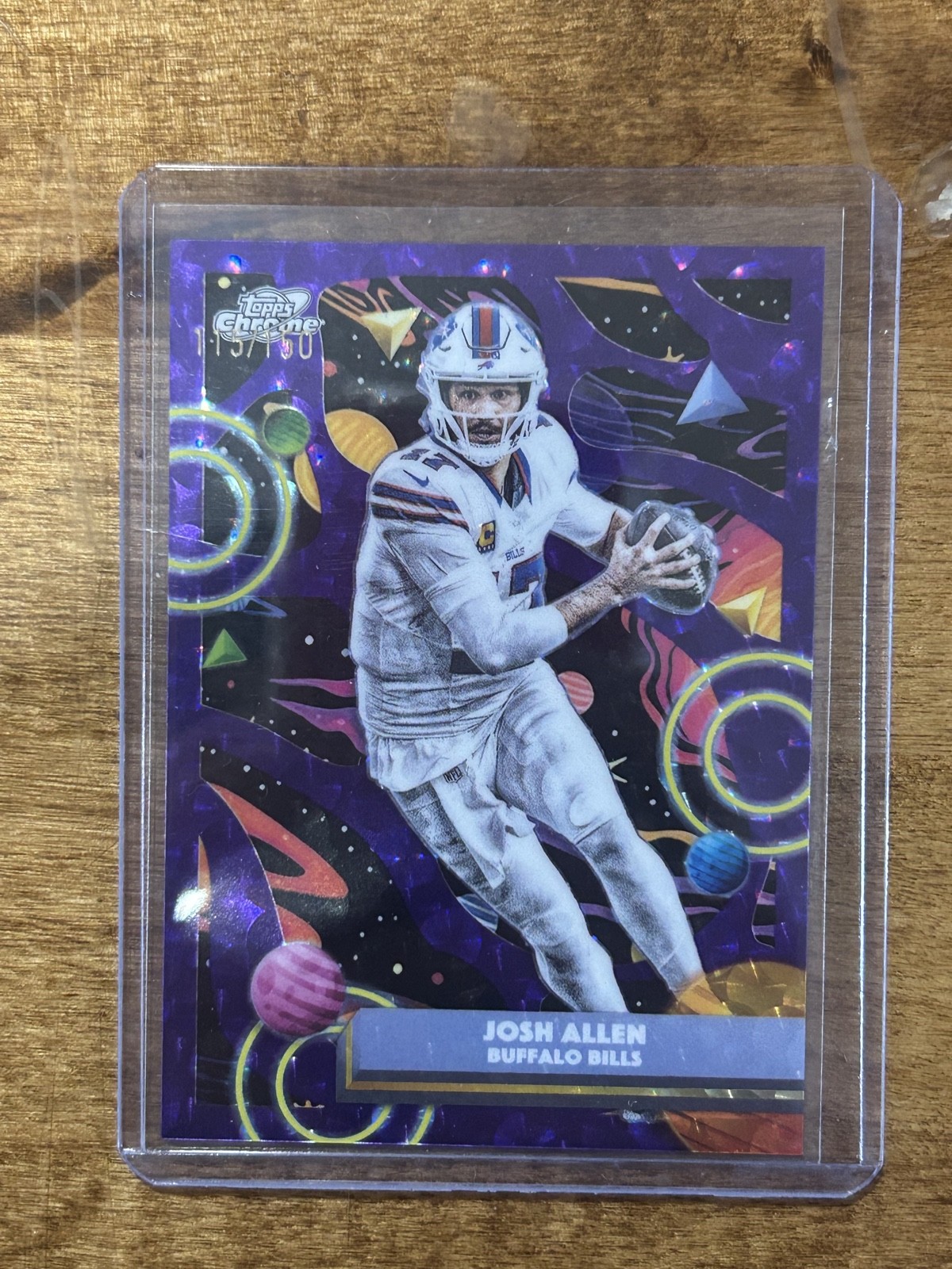 2025 Topps Cosmic Chrome – Josh Allen #10 Purple Nebula Refractor /150