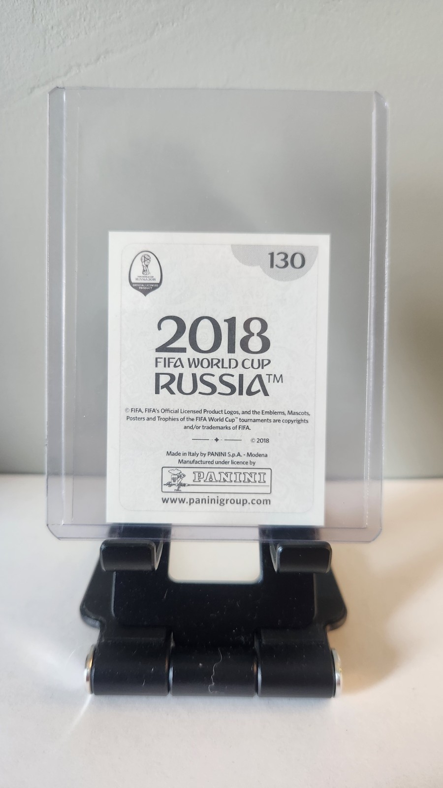 2018 PANINI WORLD CUP RUSSIA STICKER CRISTIANO RONALDO PINK BACK #118