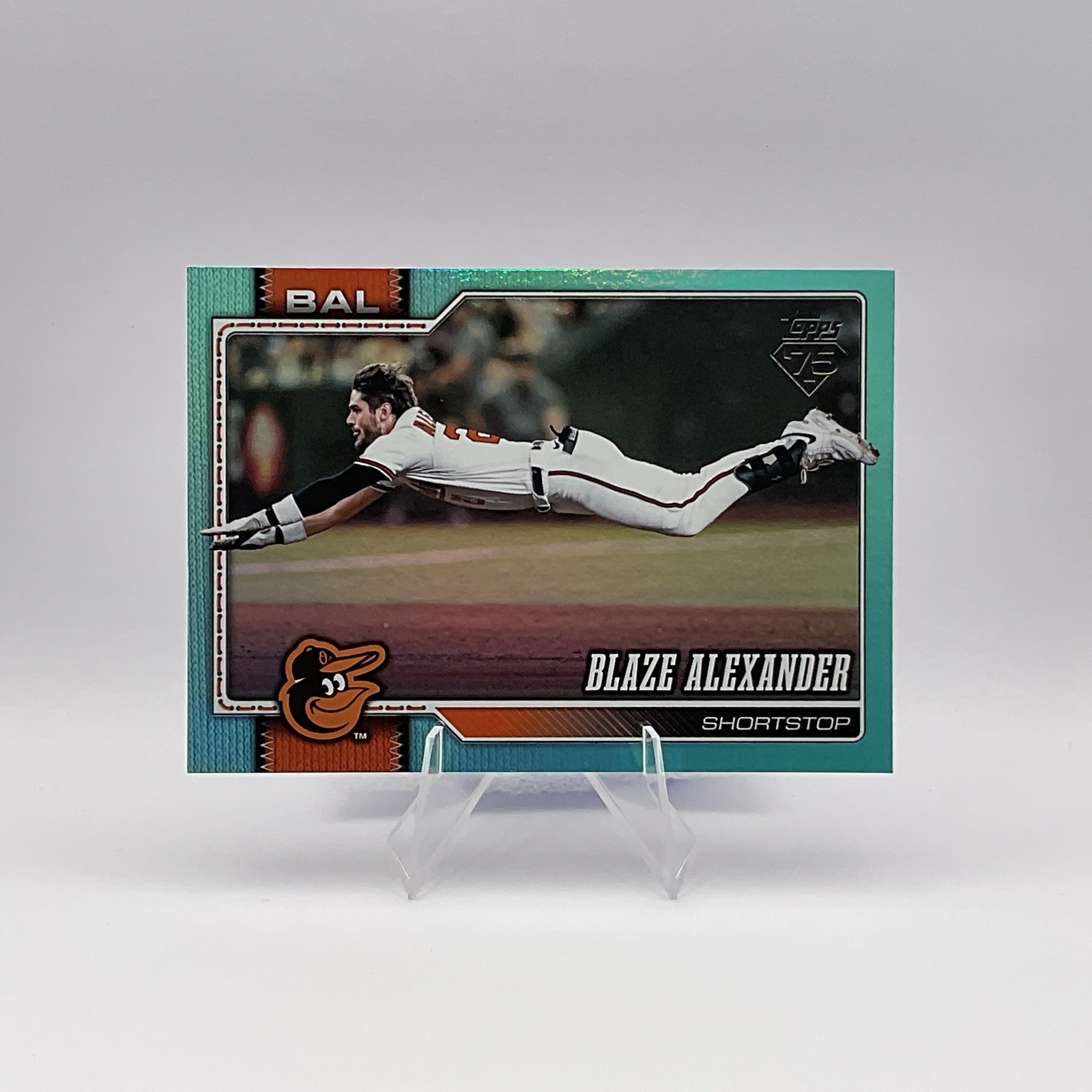 Blaze Alexander 2026 Topps Series 2 Aqua Rainbow Holo Foil 515 Baltimore Orioles