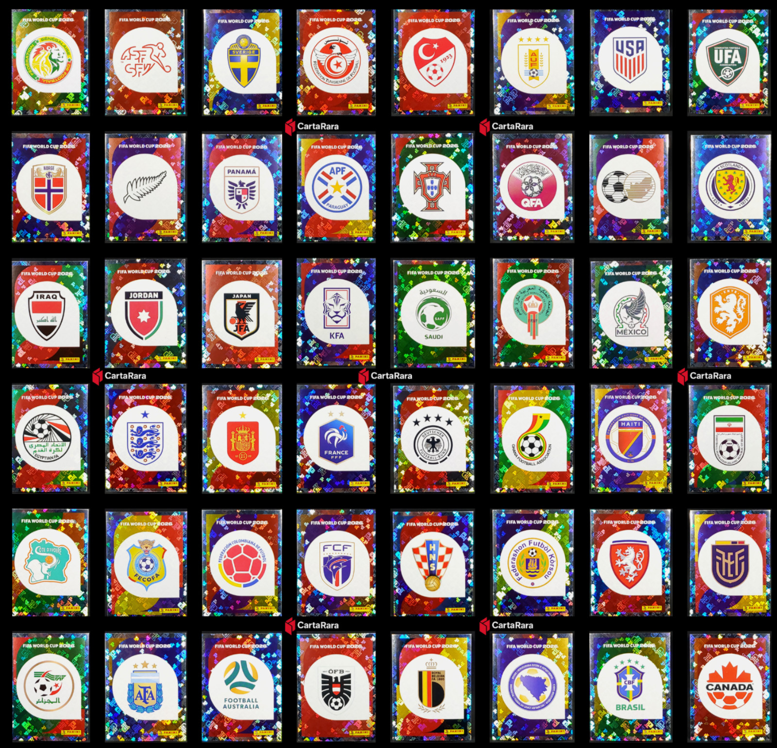 2026 Panini FIFA world cup stickers FWC and Emblems US edition
