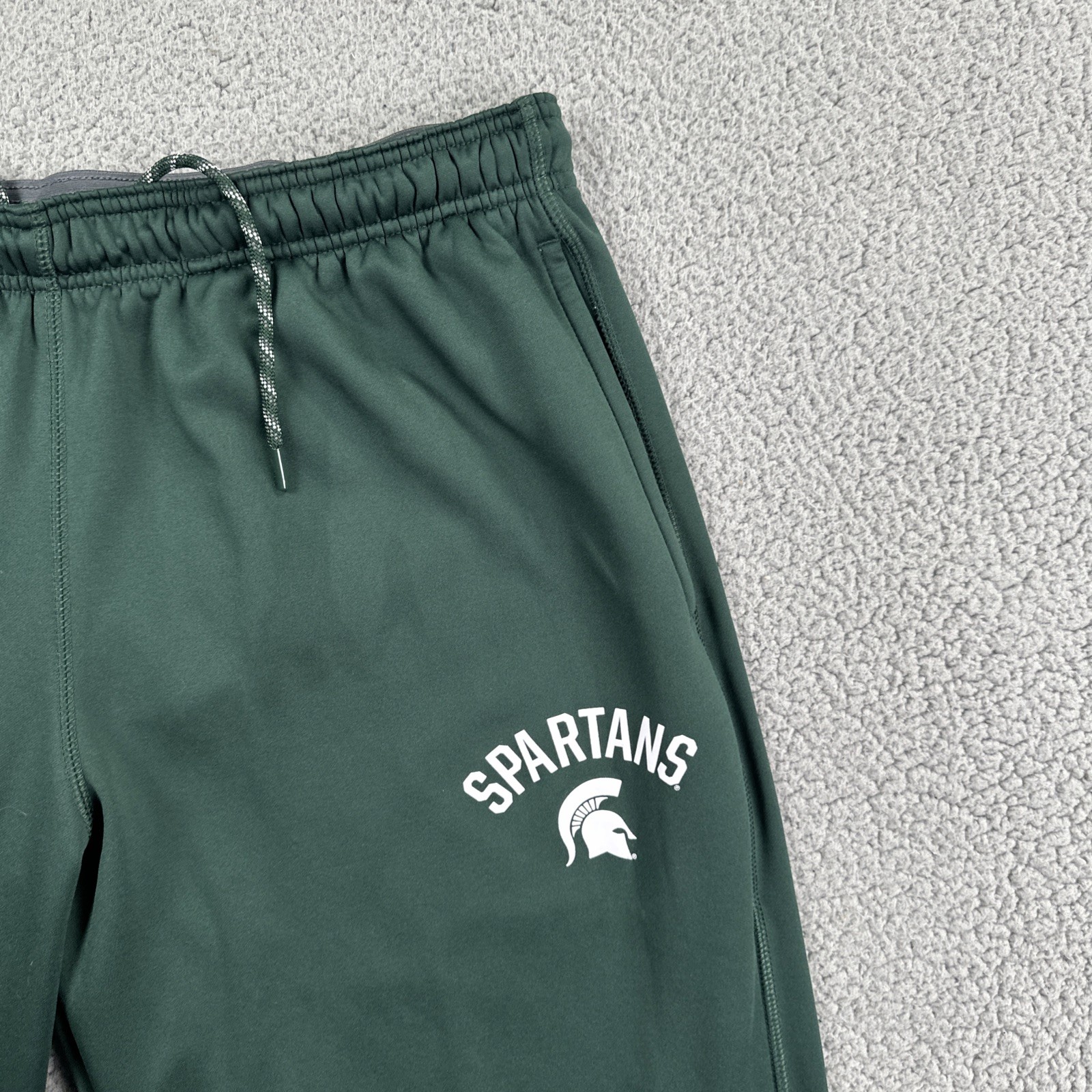 Nike Therma Fit Michigan State Spartans Sweatpants Men 2XL Green Pockets Logo