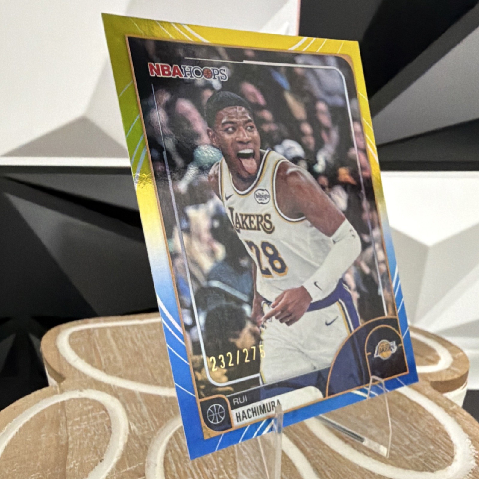 2025-26 NBA Hoops Rui Hachimura Rainbow Blue & Yellow Out of / 275