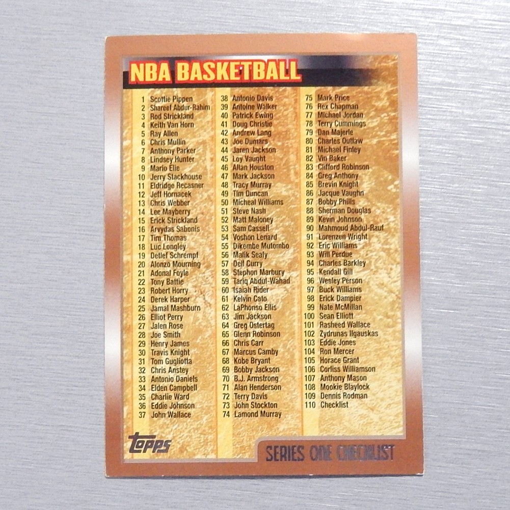 1998-1999 Topps NBA Basketball Base Complete Your Set Pick Your Cards #1-220