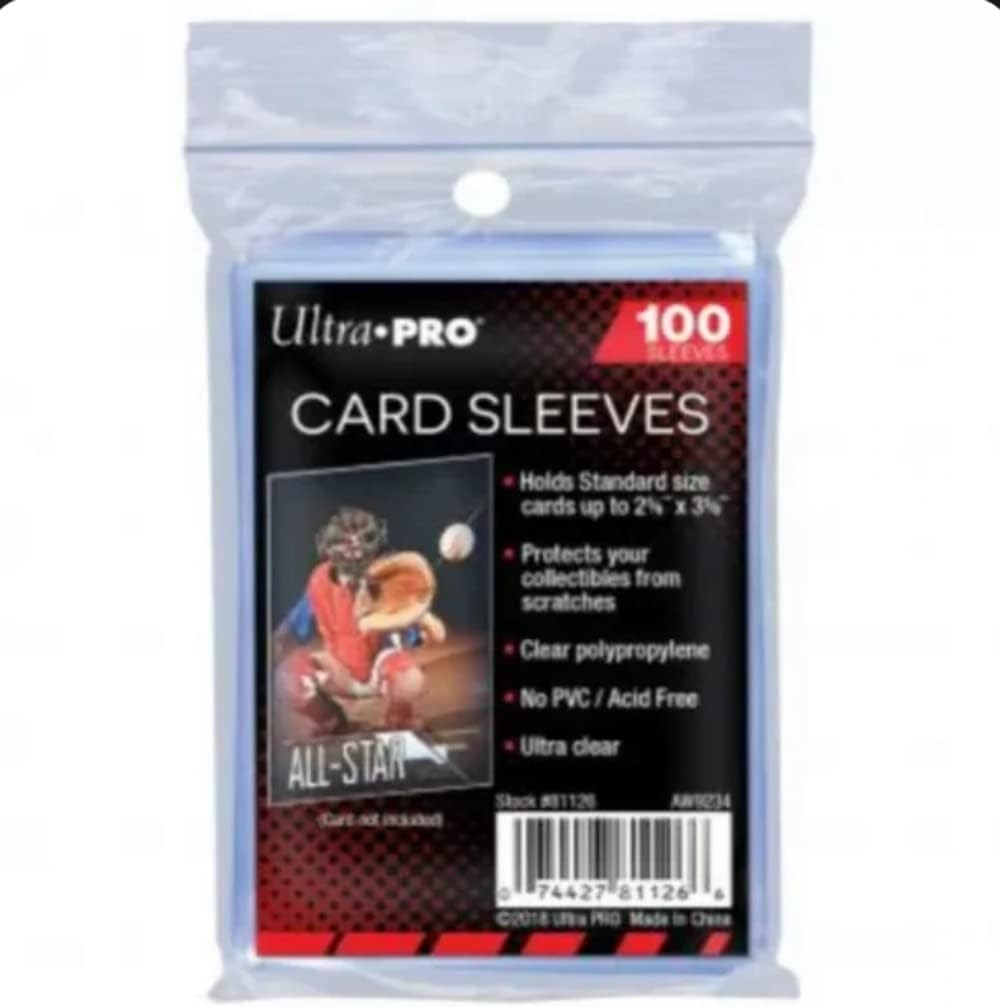 100 Soft Card Sleeves – Acid-Free, Clear Design for Sports Cards Preservation