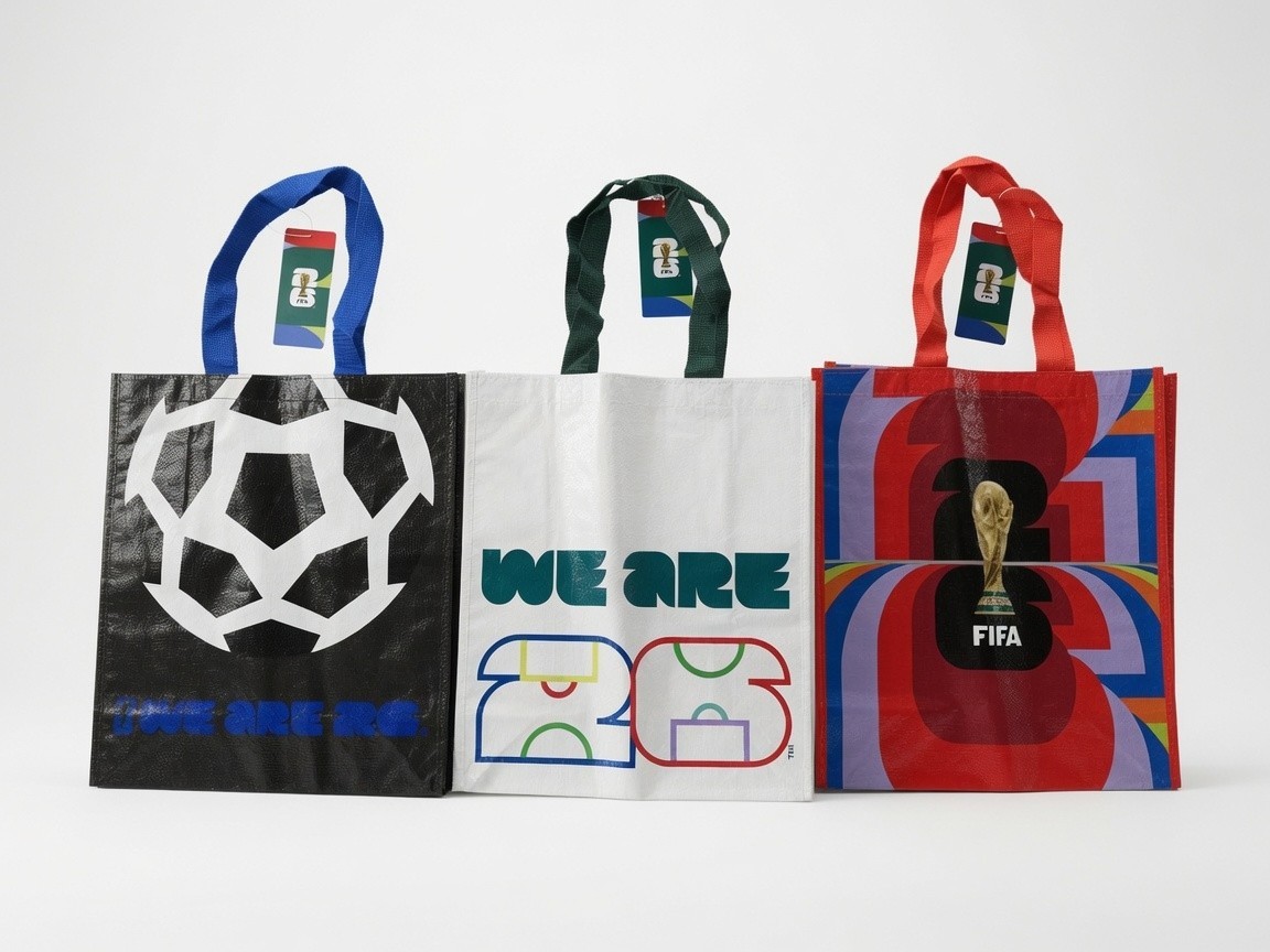 FIFA World Cup 2026 Reusable Tote – Soccer Grocery Shopping Bag Lot: CHOOSE