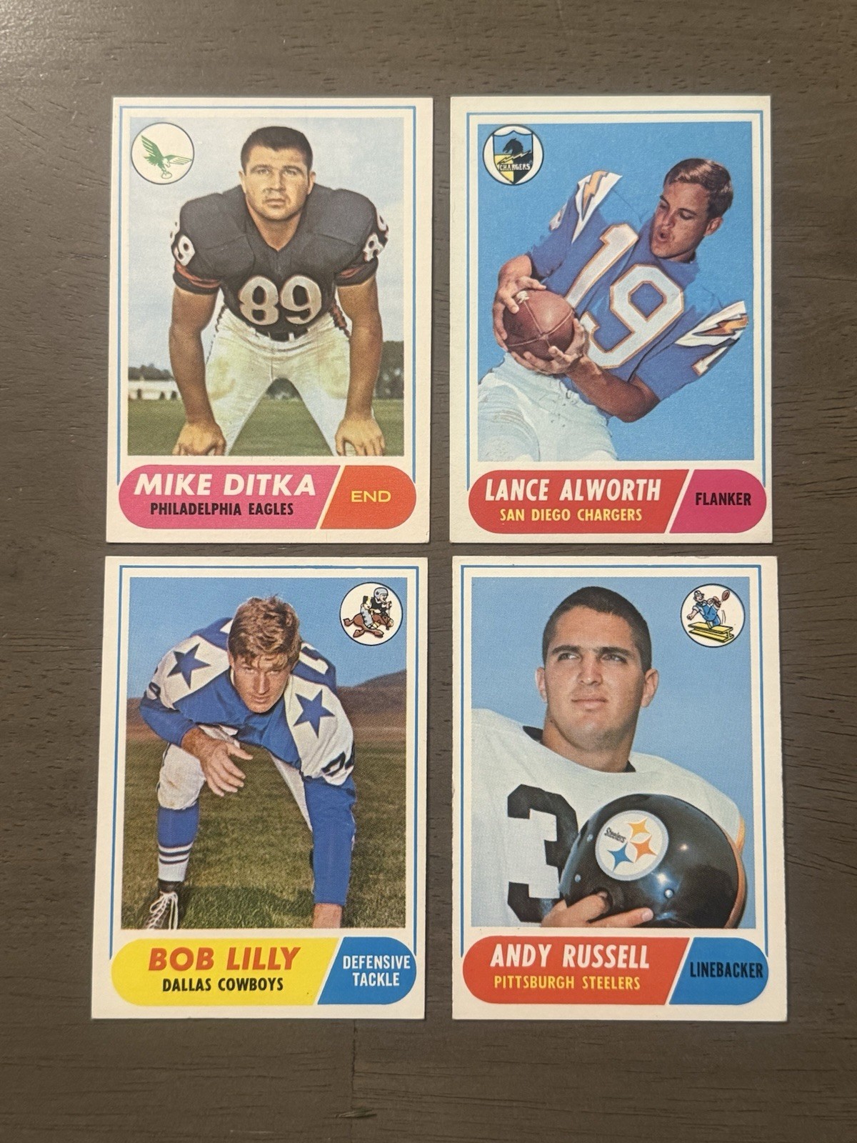1968 TOPPS FOOTBALL #1-219 EX/EXNM COMPLETE YOUR SET FREE SHIPPING